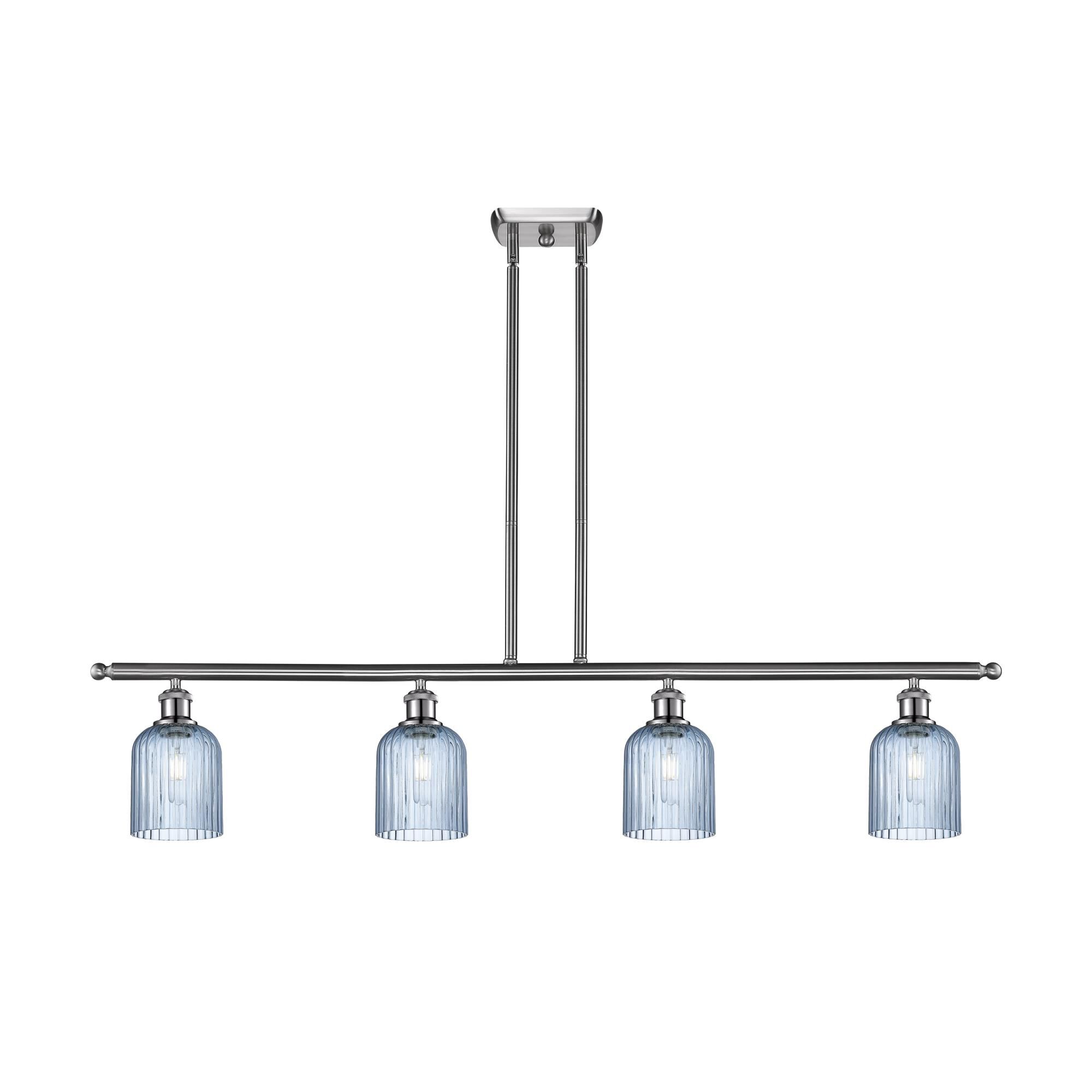 Shown in Satin Nickel finish and Princess Blue shade