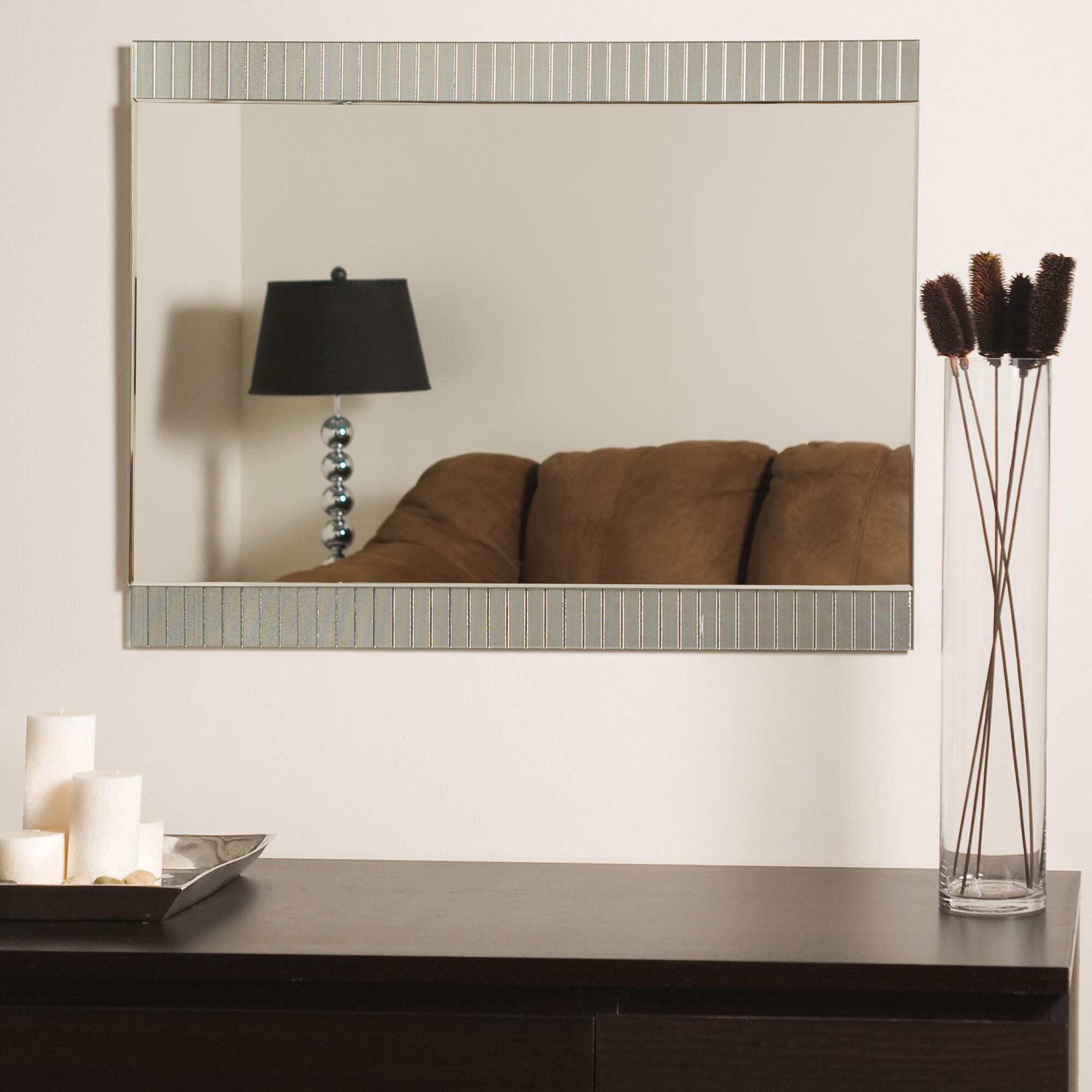 Horizontal Lines Bathroom Mirrors by Decor Wonderland