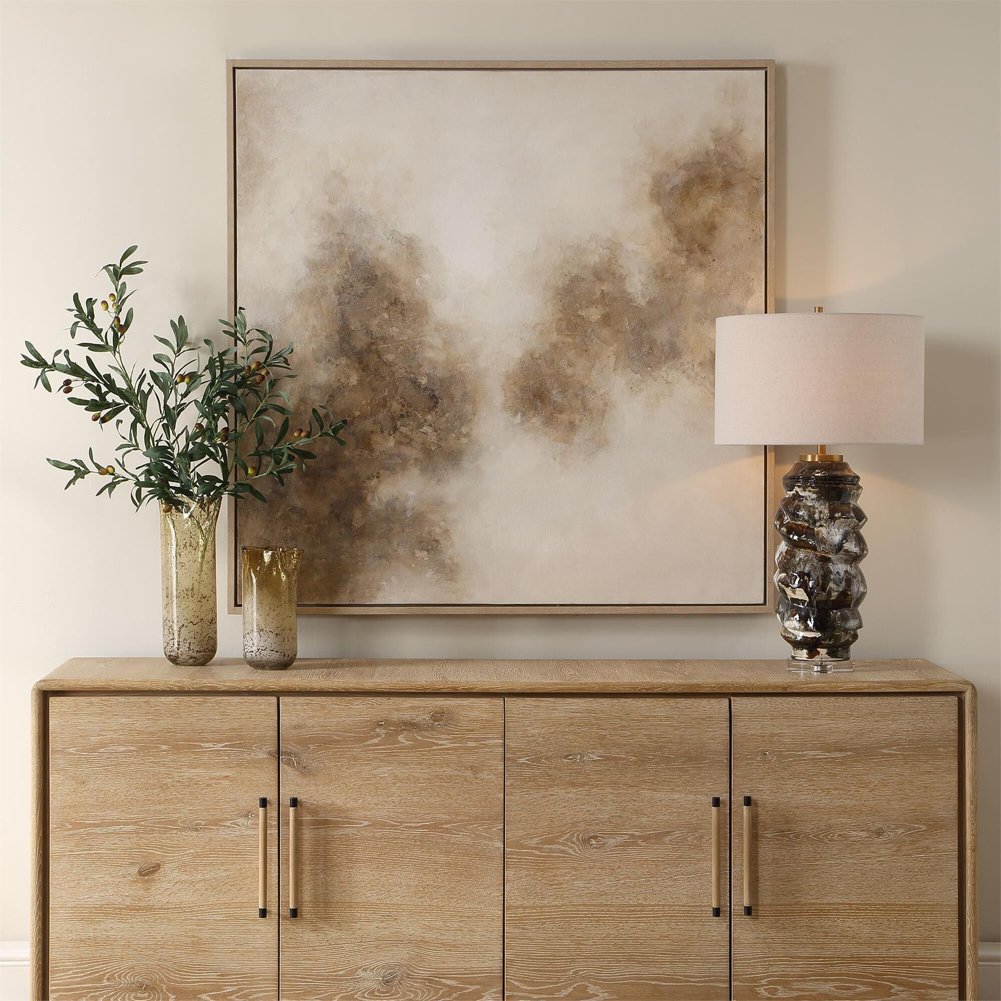 Uttermost Up In Smoke Framed Modern Art Painting by Uttermost