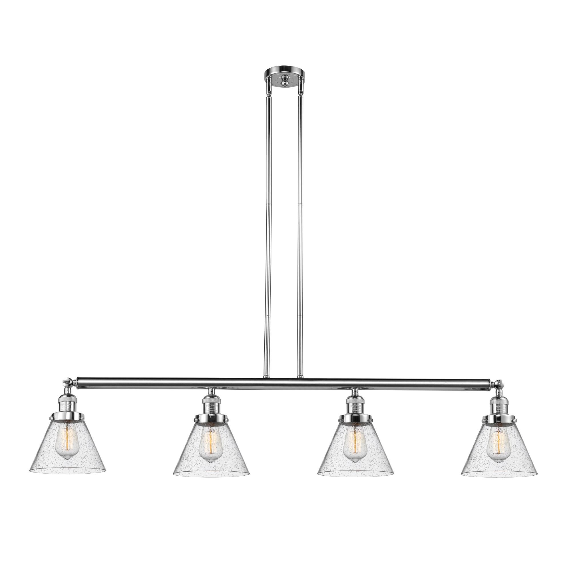 Bruno Marashlian Large Cone 52 Inch 4 Light Linear Suspension Light by Innovations Lighting