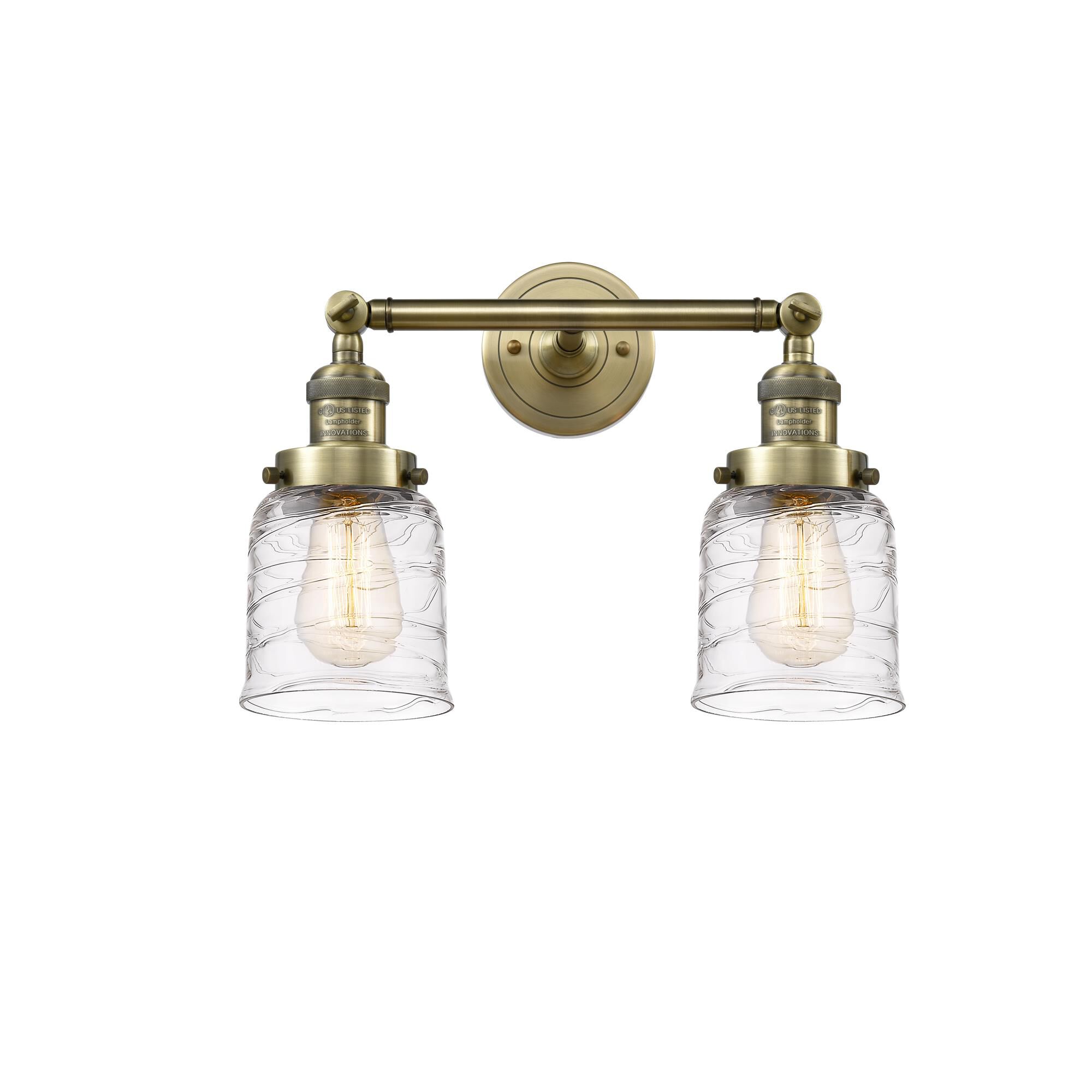 Bruno Marashlian Small Bell 16 Inch 2 Light Bath Vanity Light by Innovations Lighting