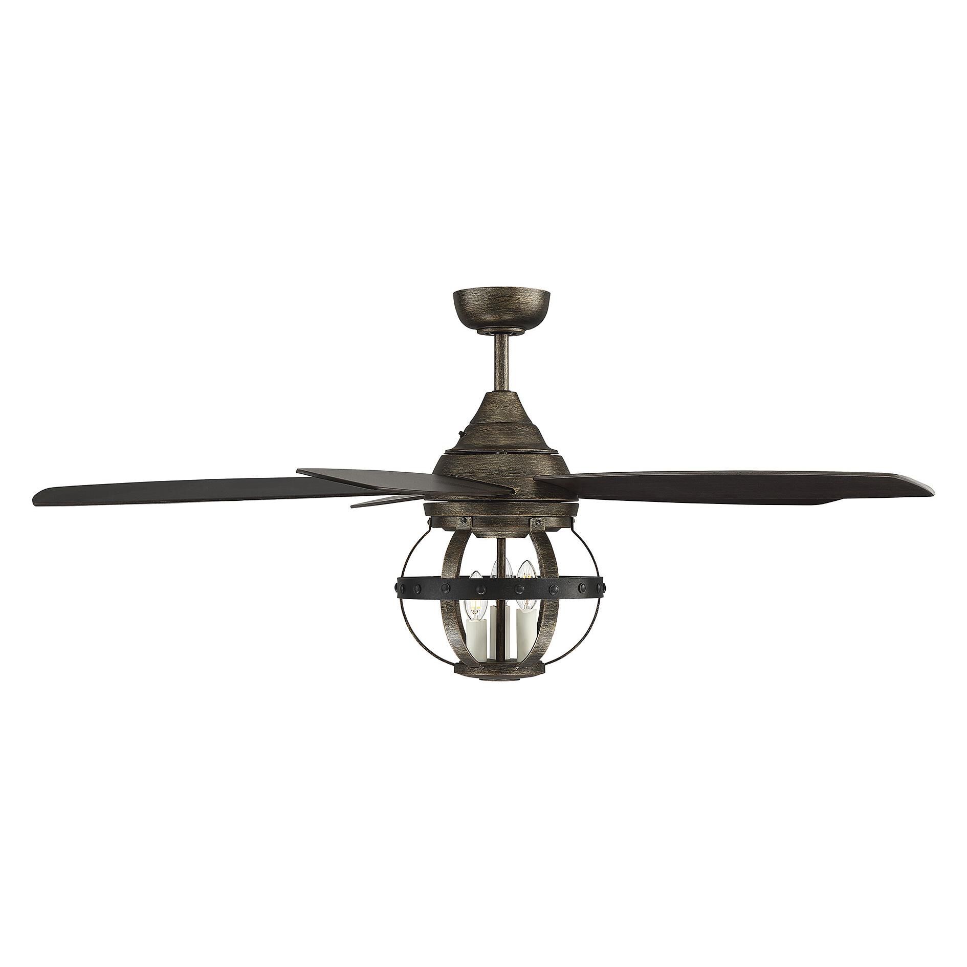 Alsace 52 Inch Ceiling Fan with Light Kit Capitol Lighting