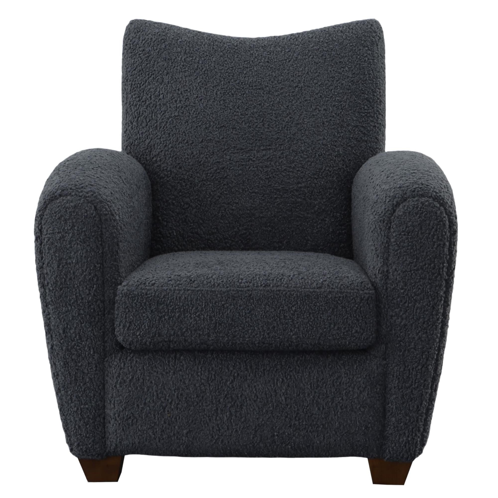Shown in With Its Curved Track Arms And Supportive Back, This Cozy Accent Chair Is The Perfect Balance Of Com finish