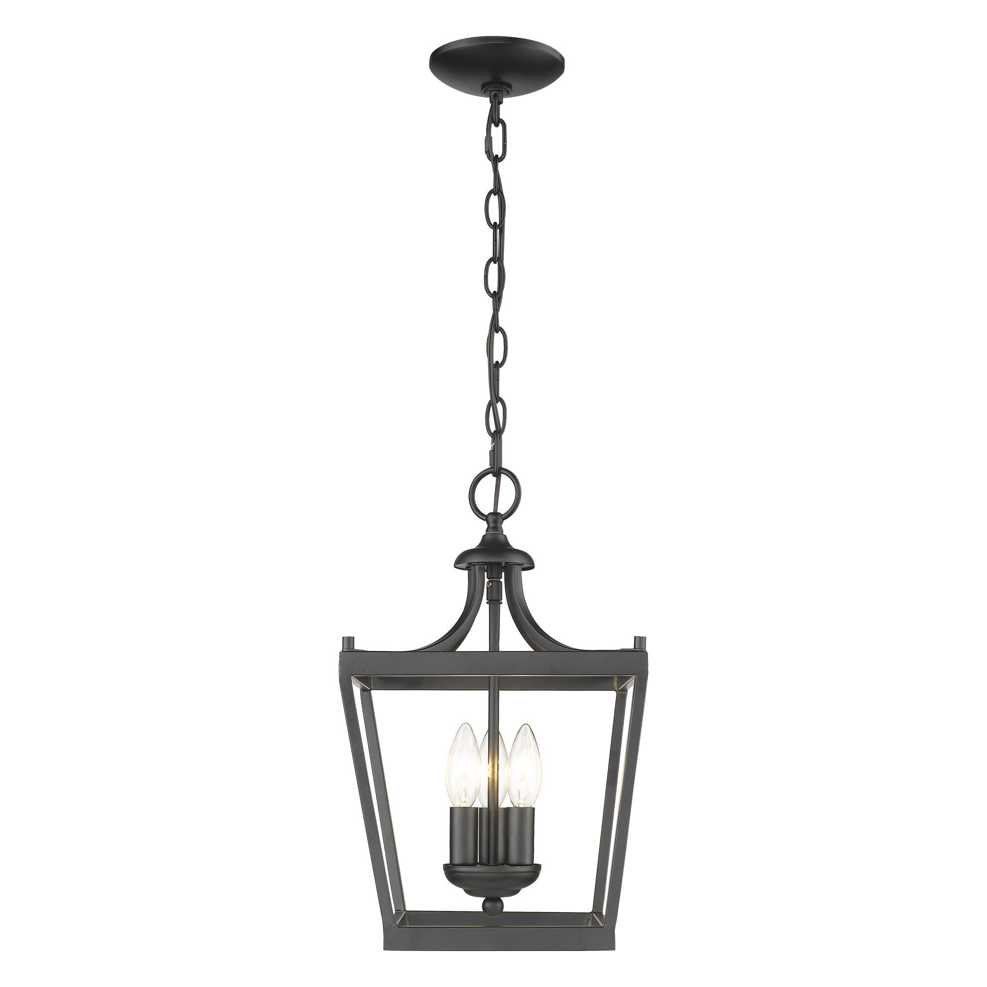 Shown in Matte Black finish and -- glass and -- shade