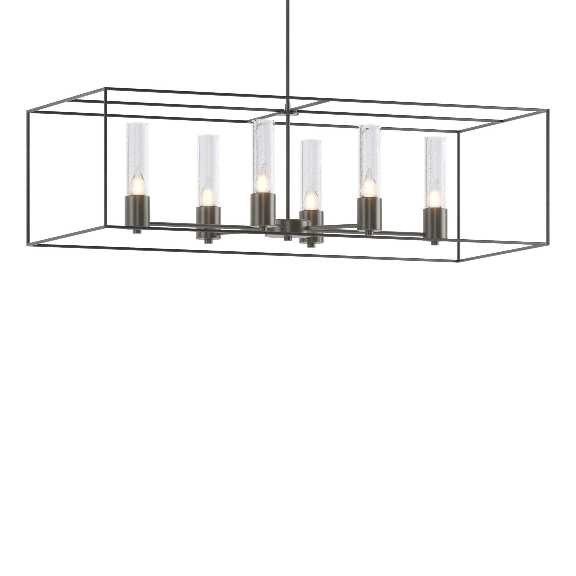 Shown in Dark Smoke finish and Clear glass and Black accent