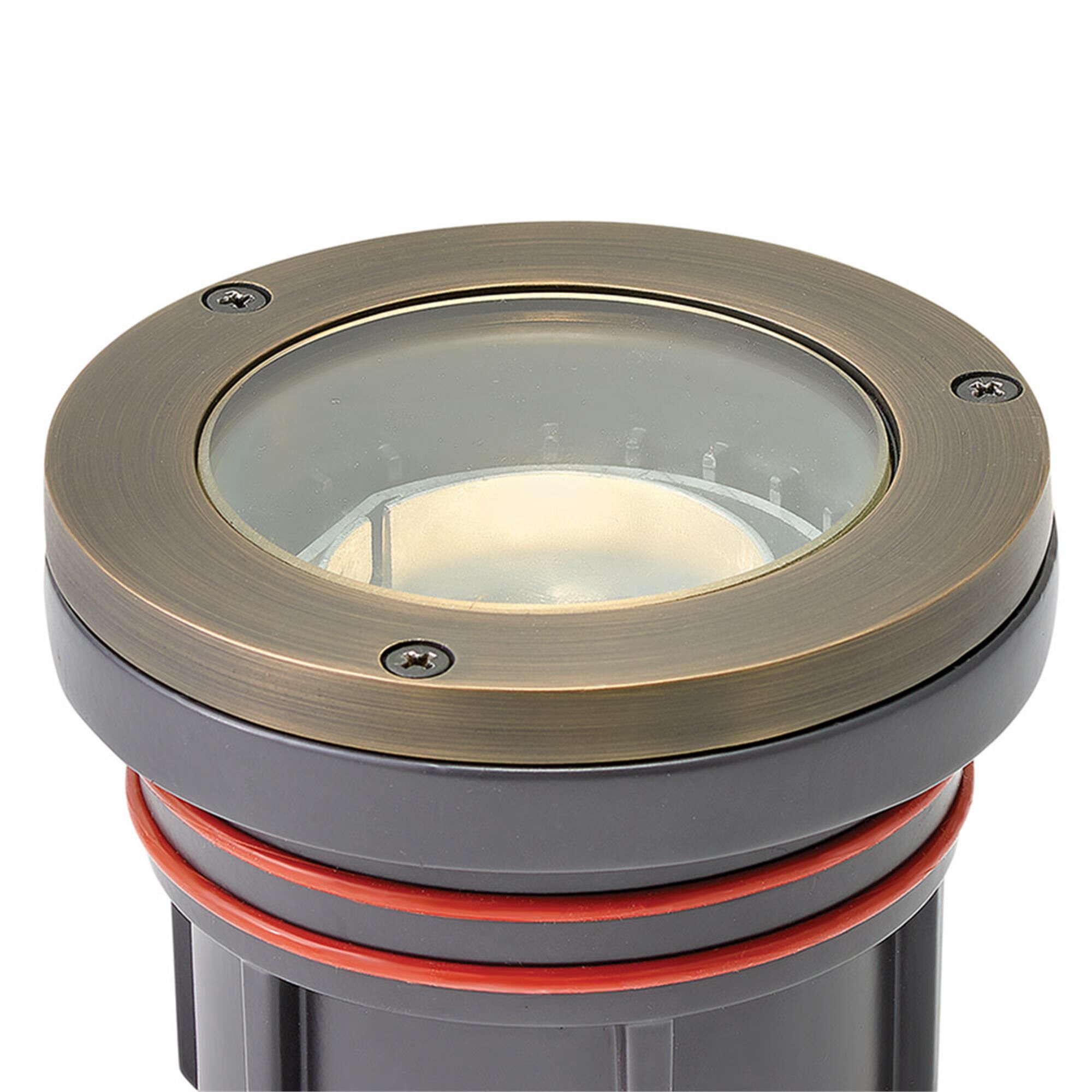 Shown in Matte Bronze finish and Clear Lens glass
