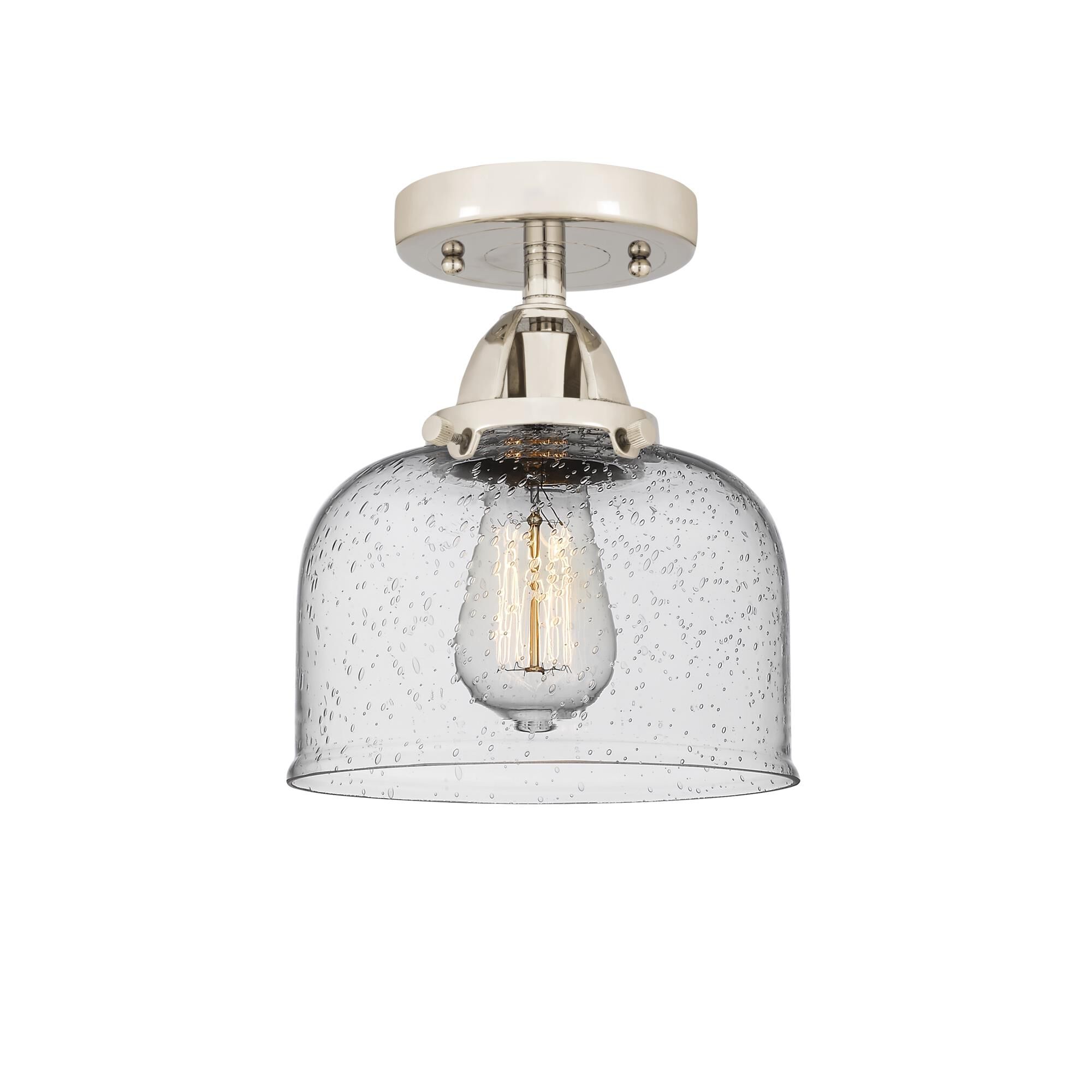 Bruno Marashlian Bell 8 Inch 1 Light Semi Flush Mount by Innovations Lighting
