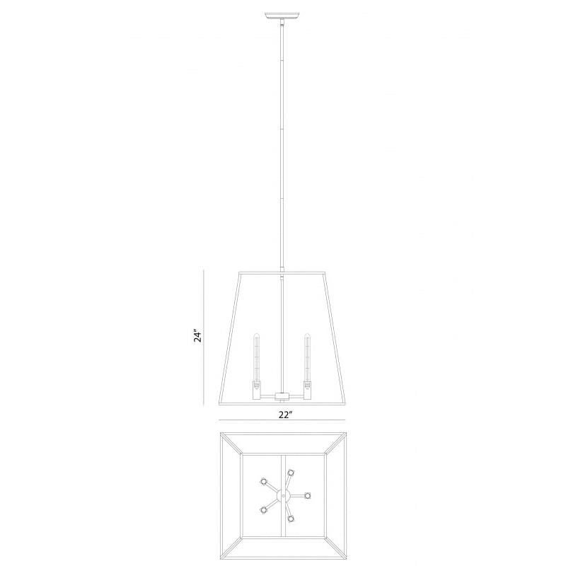 Candor 22 Inch 5 Light Mini Chandelier by Matteo Lighting