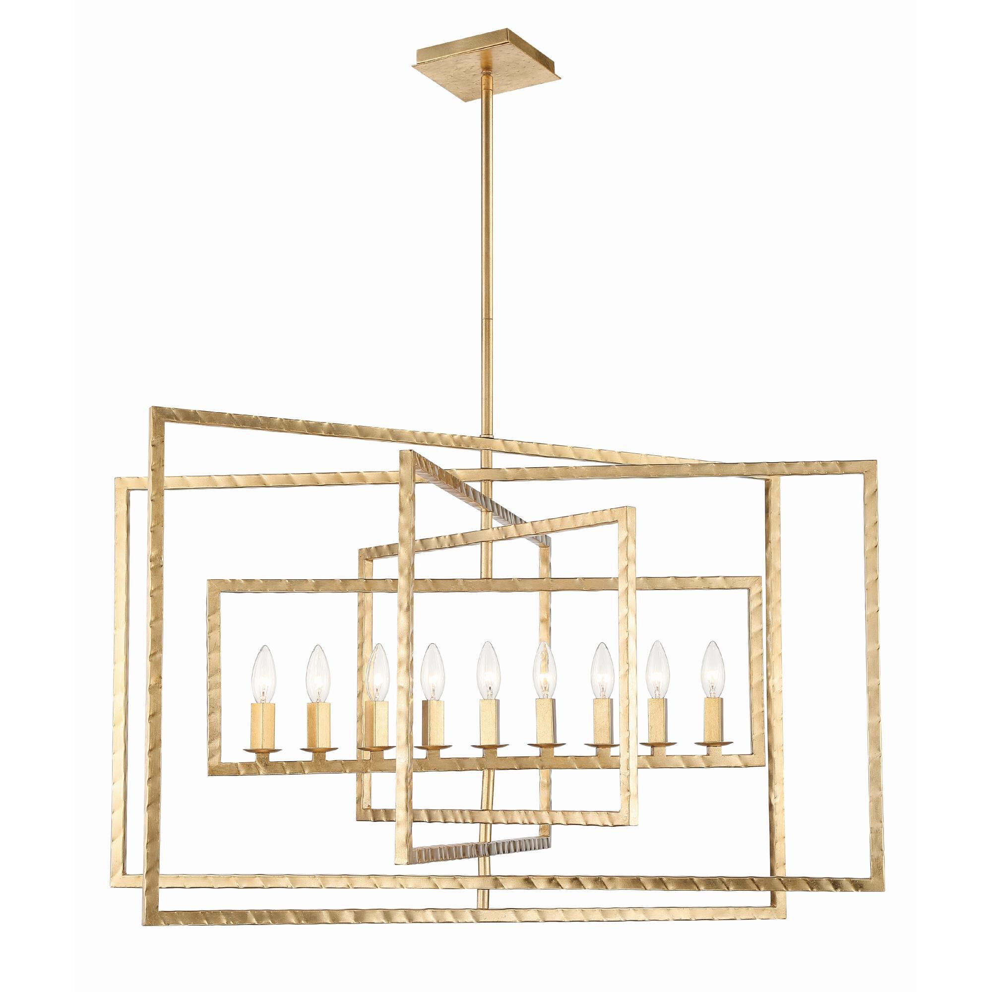 Capri 39 Inch 9 Light Chandelier by Crystorama