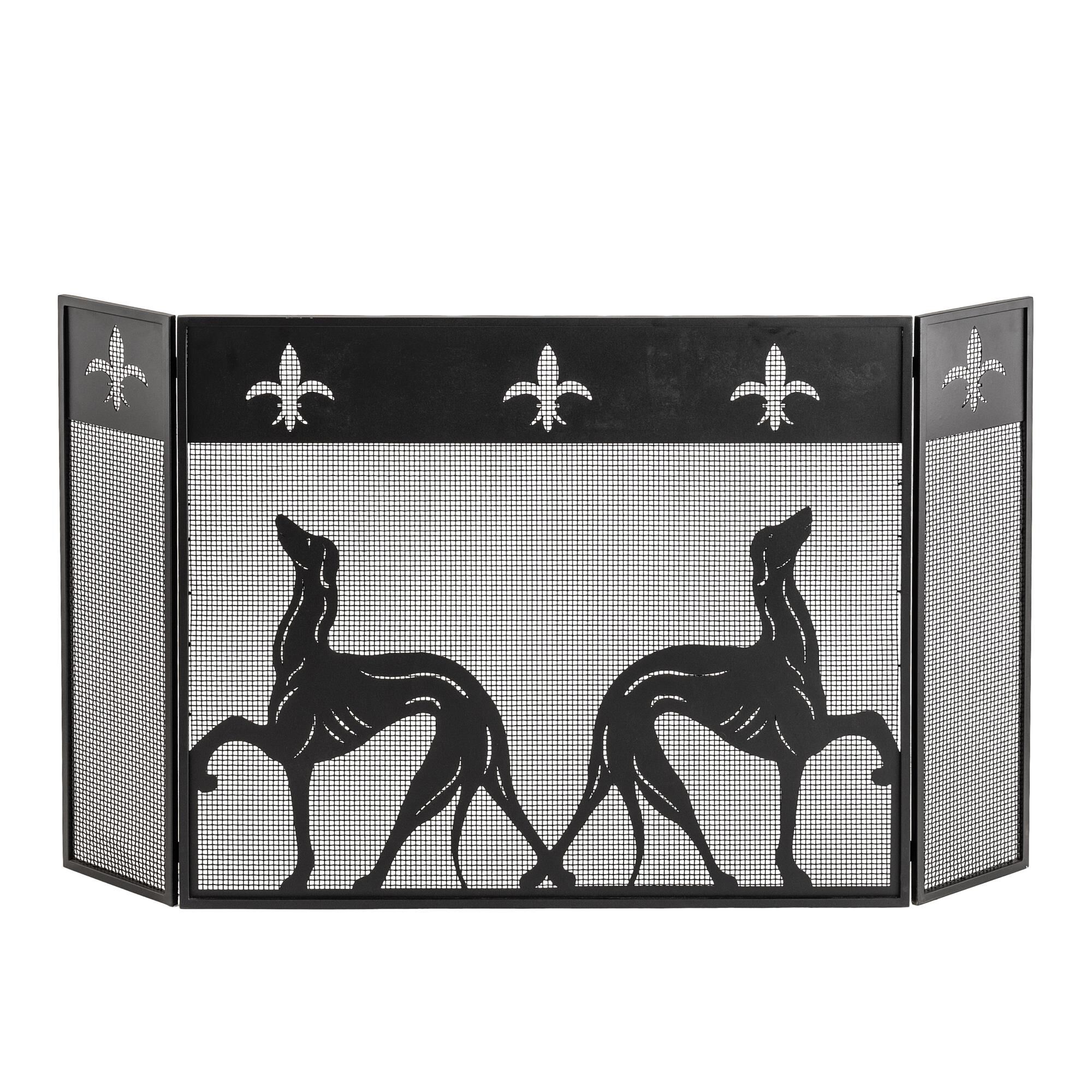 Greyhound Fireplace Screen by Meyda Lighting