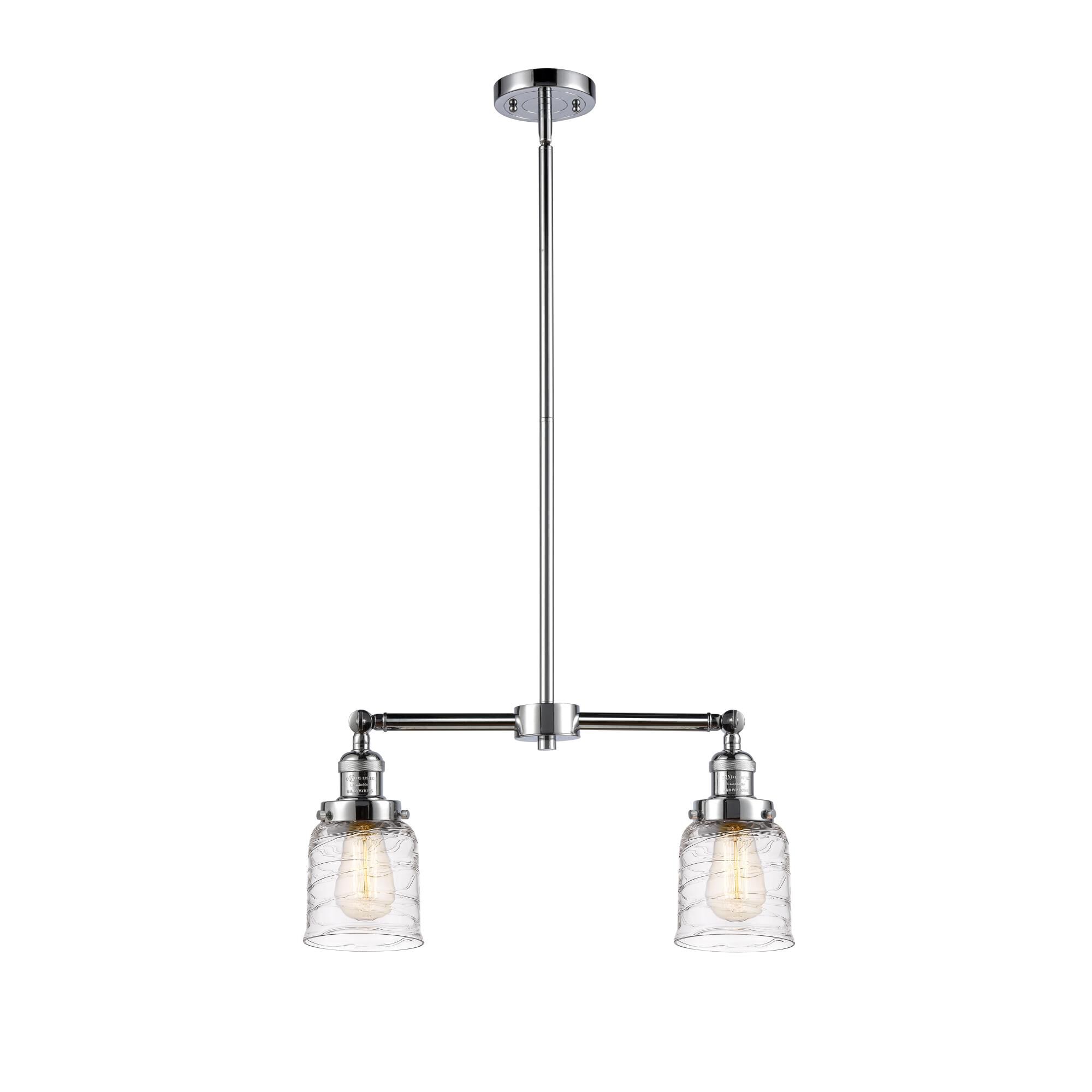 Bruno Marashlian Small Bell 21 Inch 2 Light Mini Chandelier by Innovations Lighting