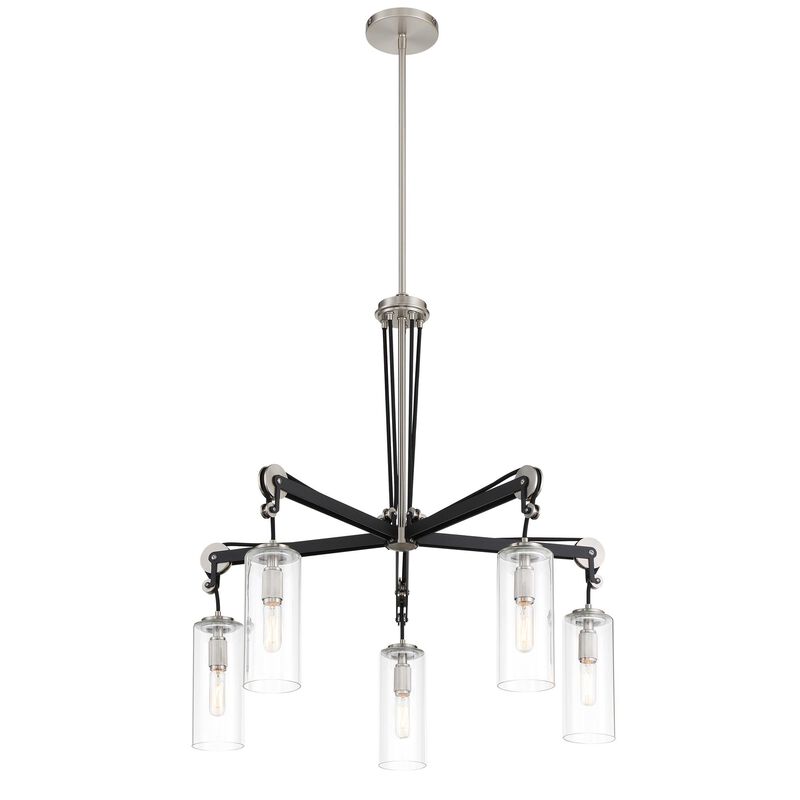 Pullman Junction 28 Inch 5 Light Chandelier by Minka Lavery