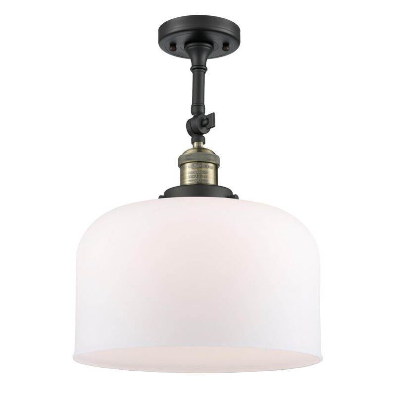 Bruno Marashlian Bell 12 Inch 1 Light Semi Flush Mount by Innovations Lighting