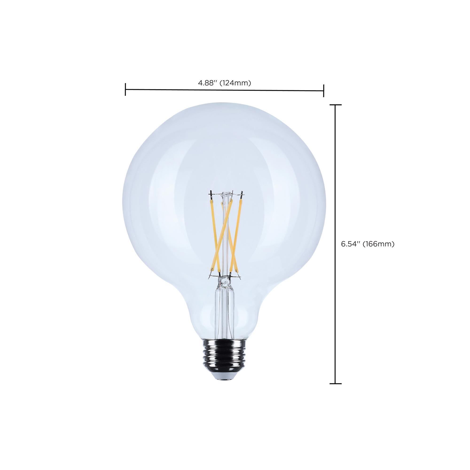 Dimmable 4 Watt 3000K G40 LED Light Bulb by Satco