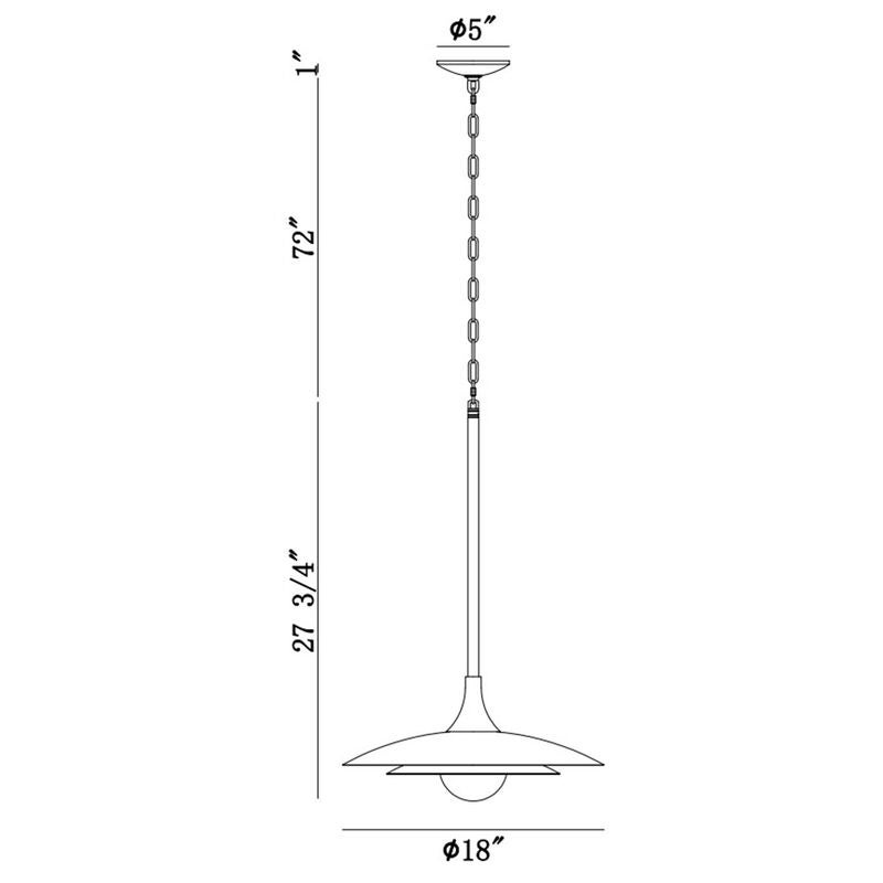 Welsh 28 Inch Pendant Light by Eurofase Lighting