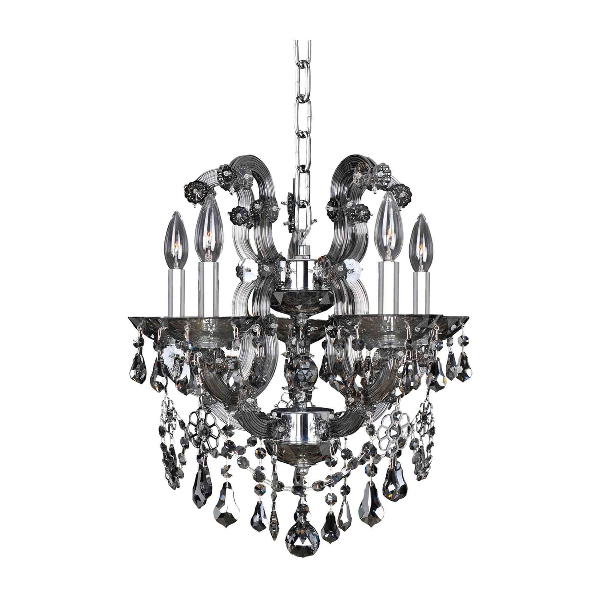 Shown in Chrome finish and Firenze Smoked Fleet Argentine crystal