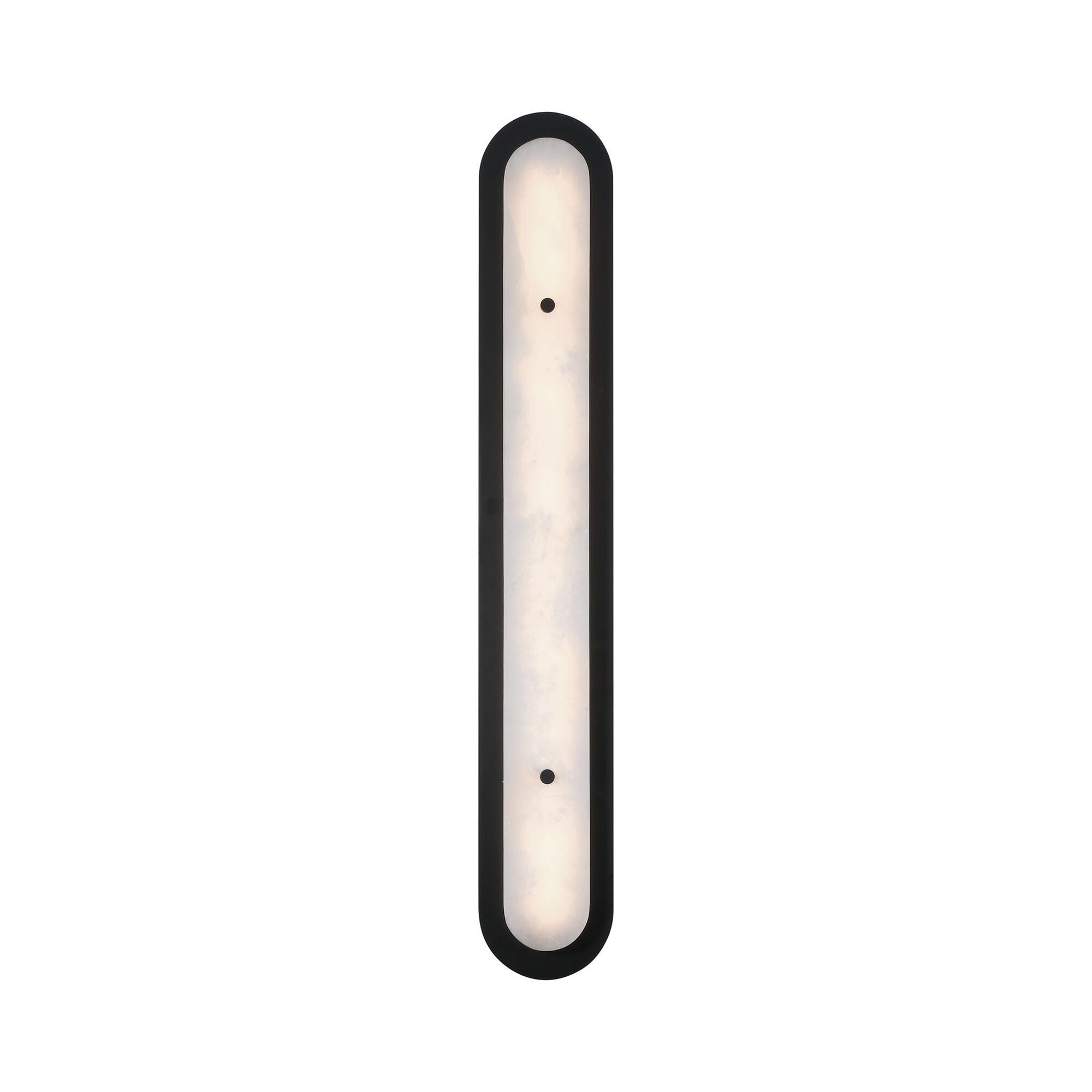 Shown in Black finish and Alabaster glass