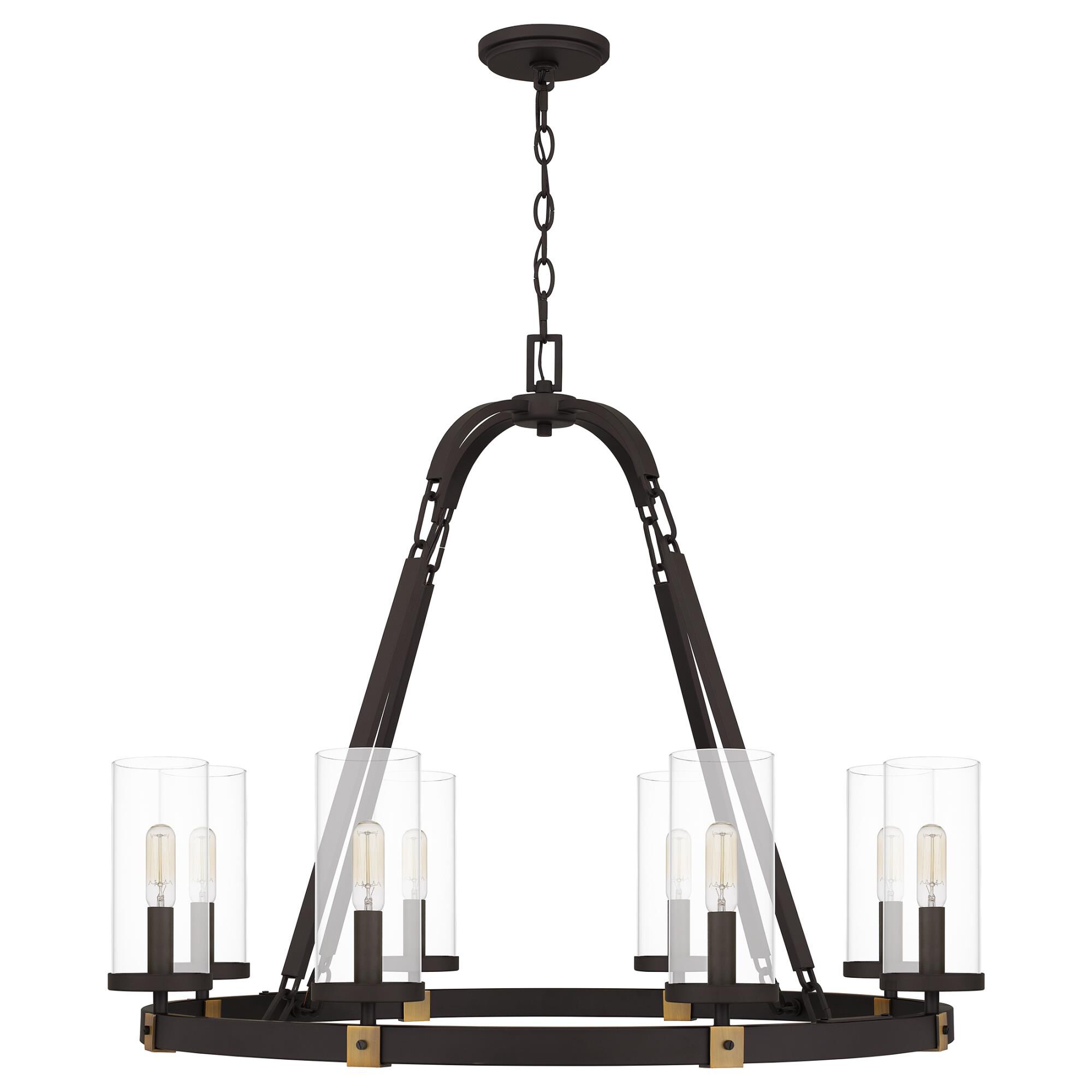Lisbon 32 Inch 8 Light Chandelier by Quoizel