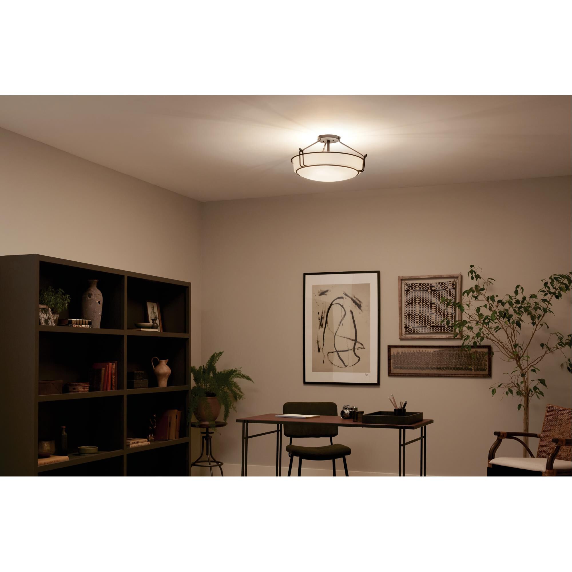 Alkire 22 Inch 4 Light Semi Flush Mount by Kichler Lighting