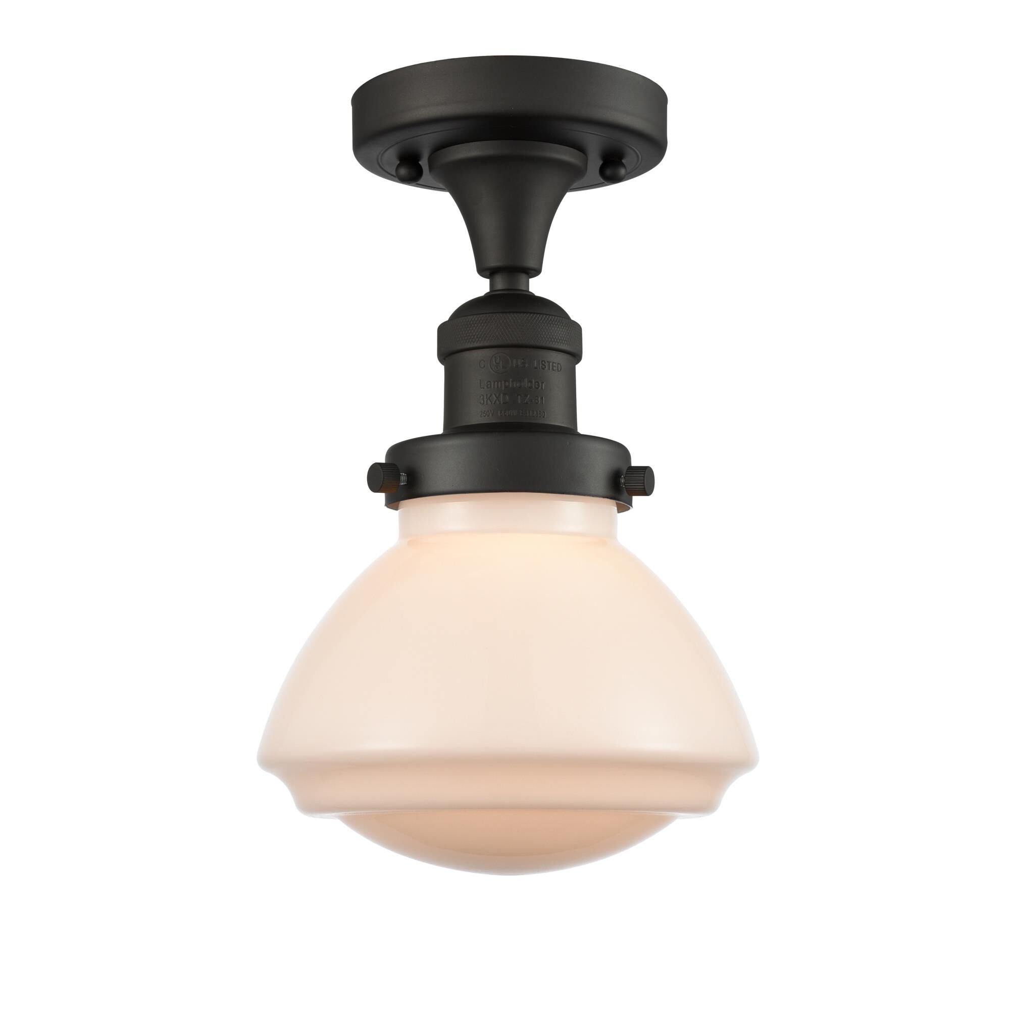 Bruno Marashlian Olean 6 Inch 1 Light Semi Flush Mount by Innovations Lighting