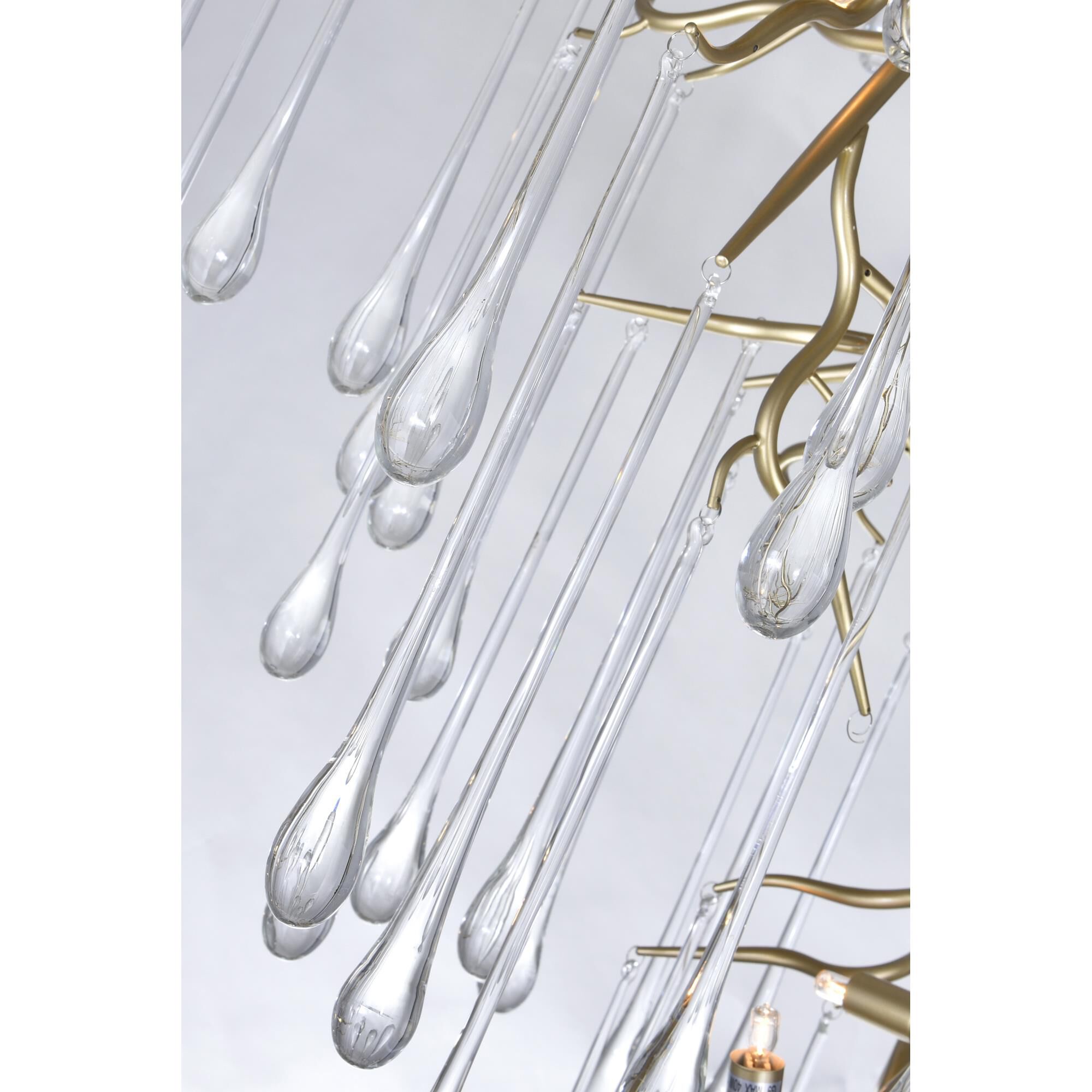 Shown in Gold Leaf finish and K9 Clear crystal