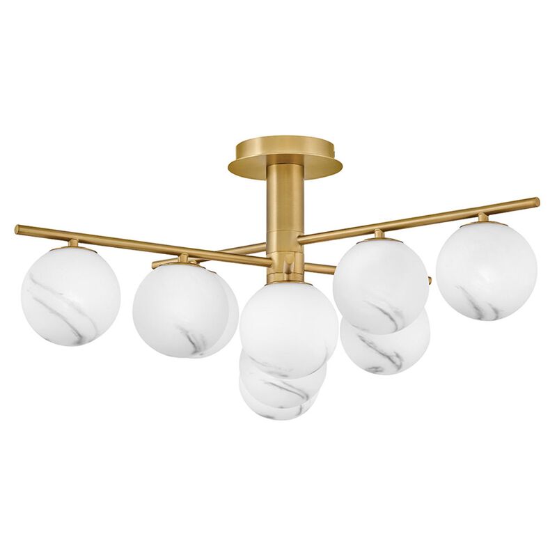 Selene 30 Inch Semi Flush Mount by Fredrick Ramond