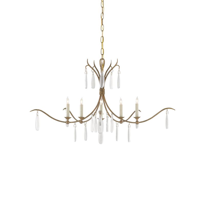 Marshallia 5 Light Chandelier by Currey and Company