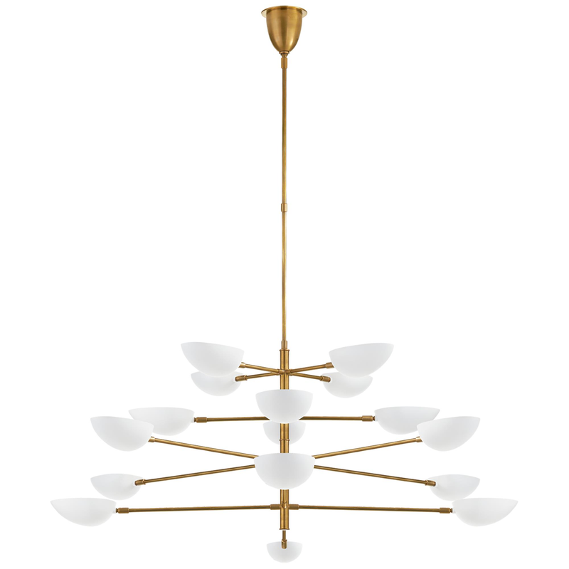 AERIN Graphic 73 Inch 16 Light Chandelier by Visual Comfort Signature Collection