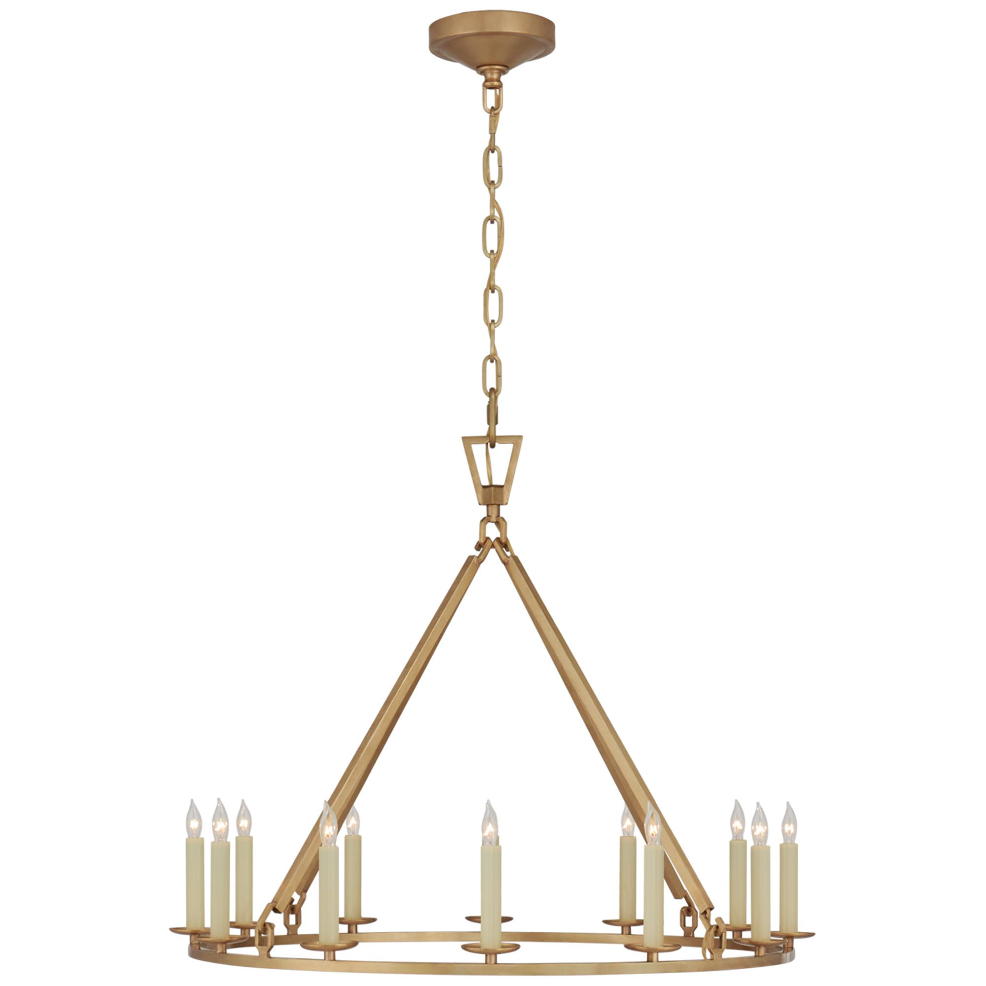 Shown in Antique-Burnished Brass finish and No Option shade