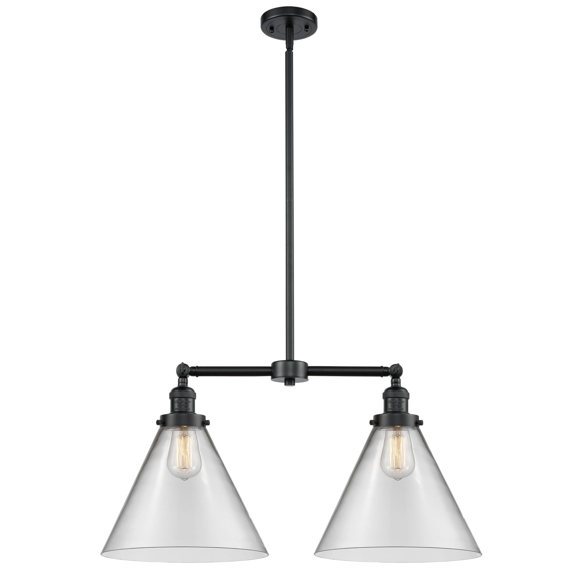Bruno Marashlian X-Large Cone 21 Inch 2 Light Mini Chandelier by Innovations Lighting