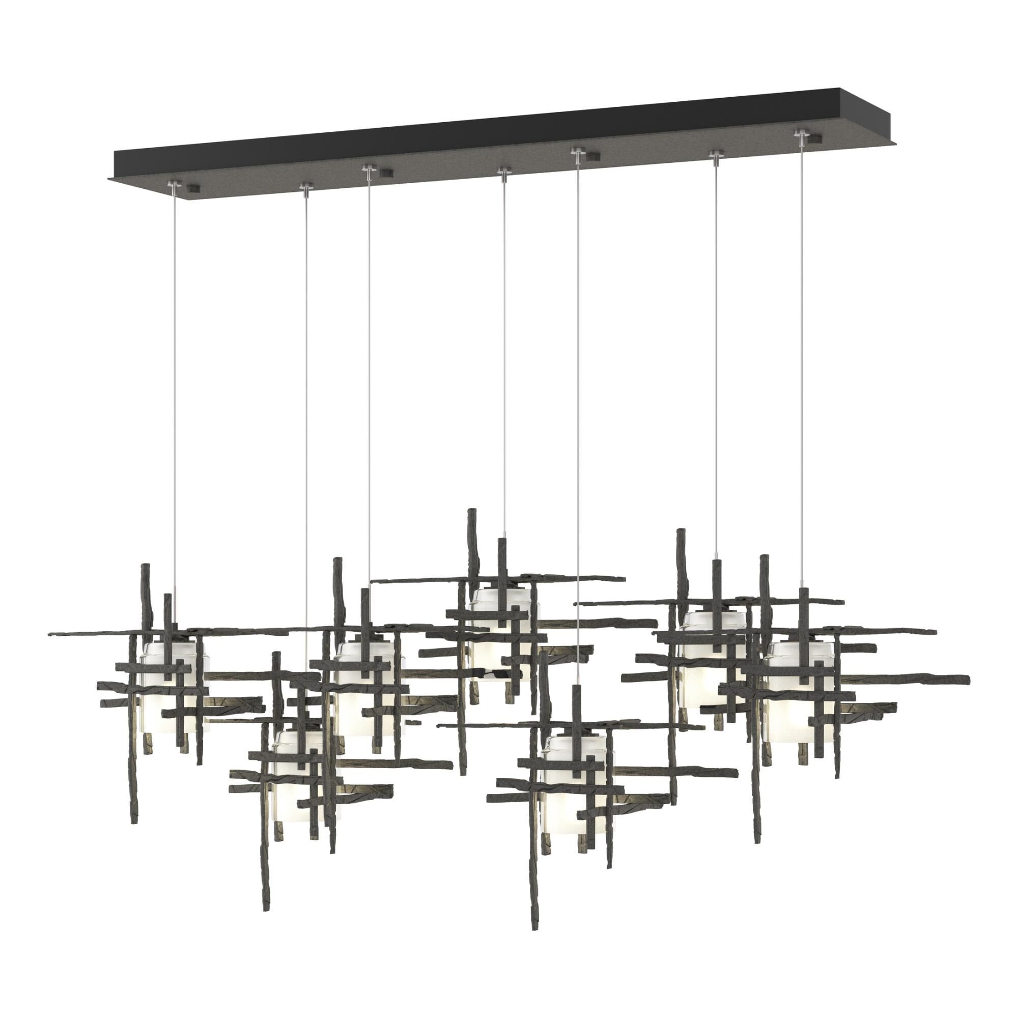 Tura 53 Inch 7 Light LED Linear Suspension Light by Hubbardton Forge