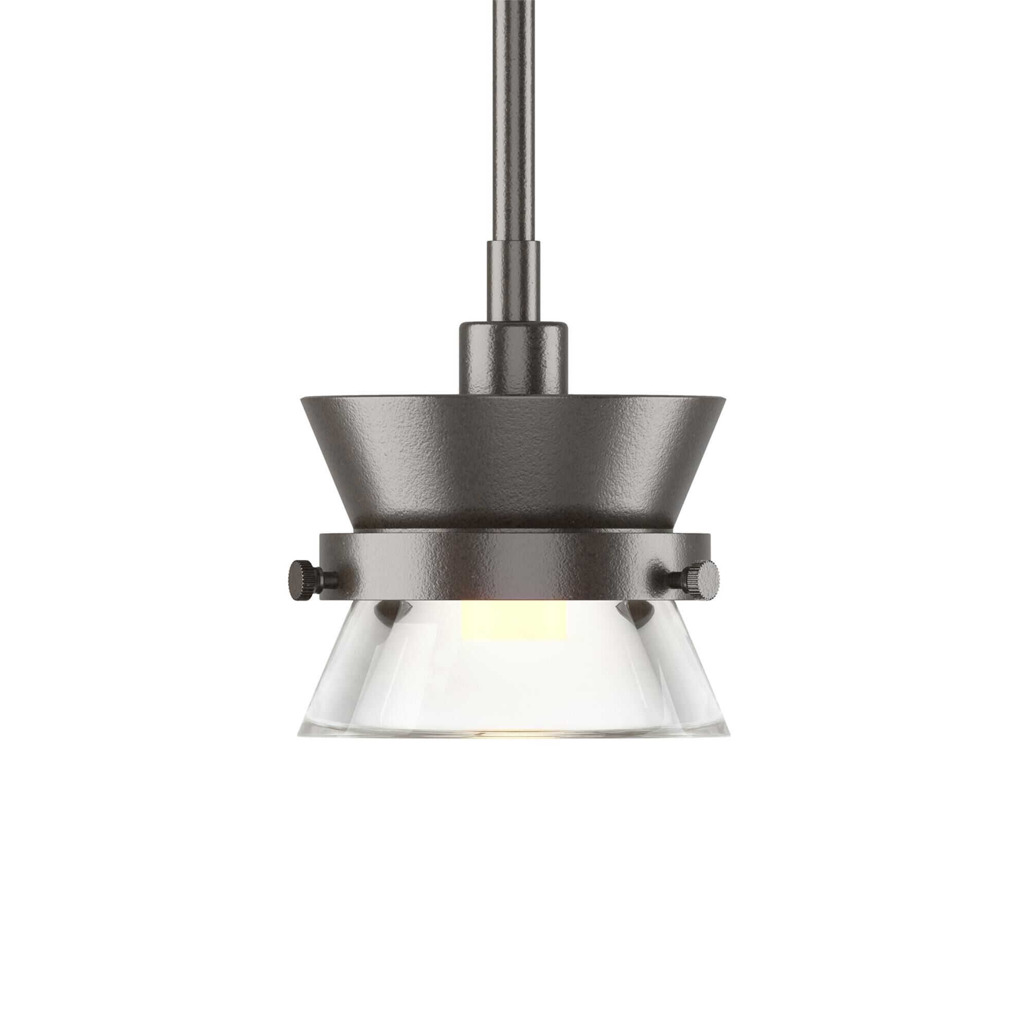 Shown in Oil Rubbed Bronze finish and Clear glass