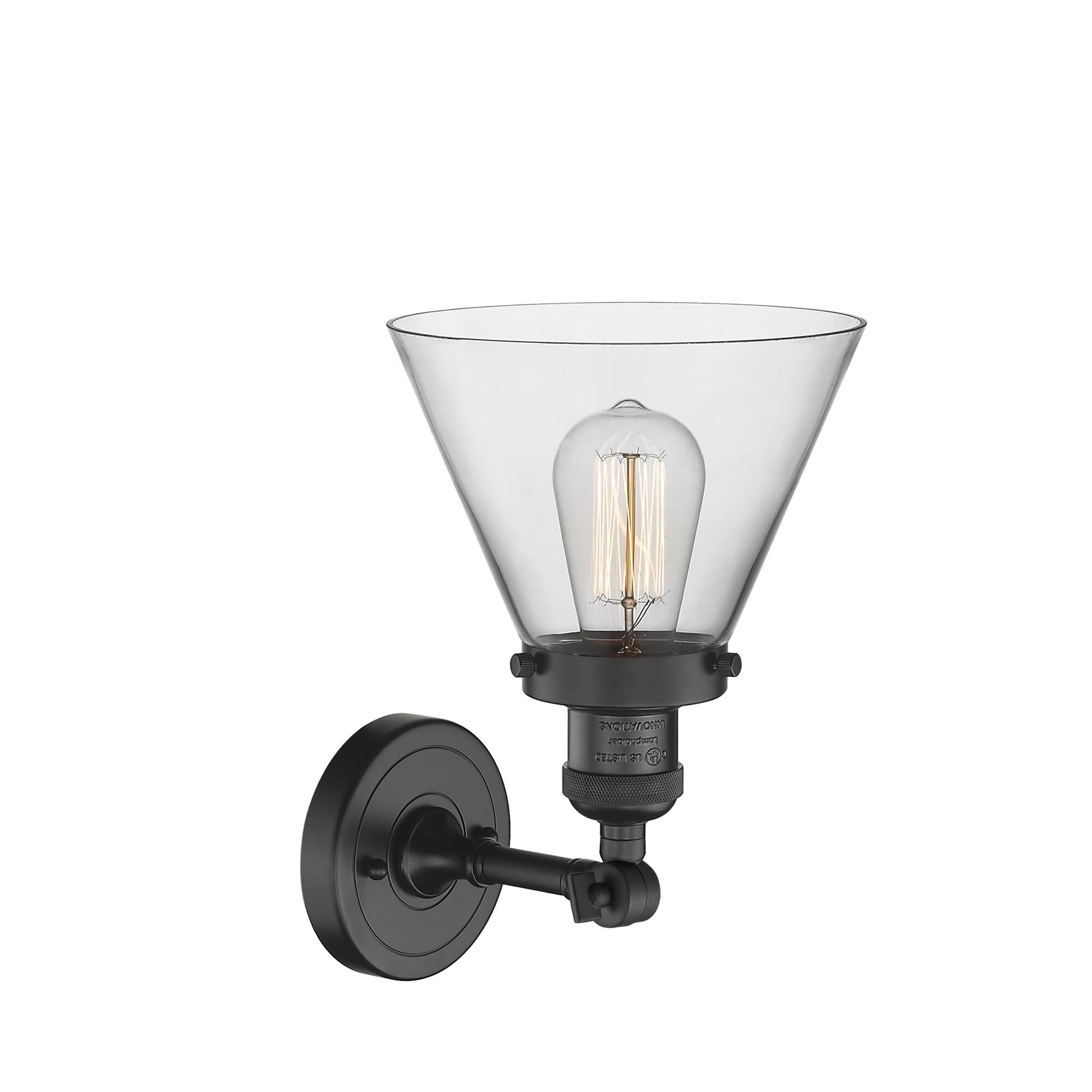 Bruno Marashlian Large Cone 7 Inch 1 Light Semi Flush Mount by Innovations Lighting