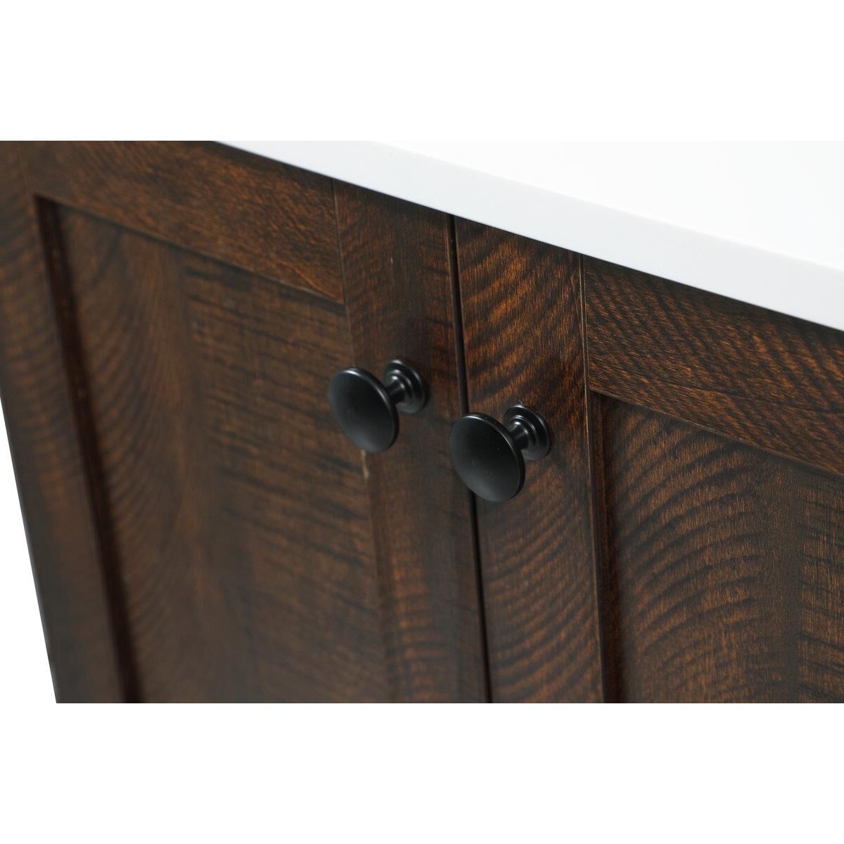 Shown in Expresso finish and With Backsplash accent