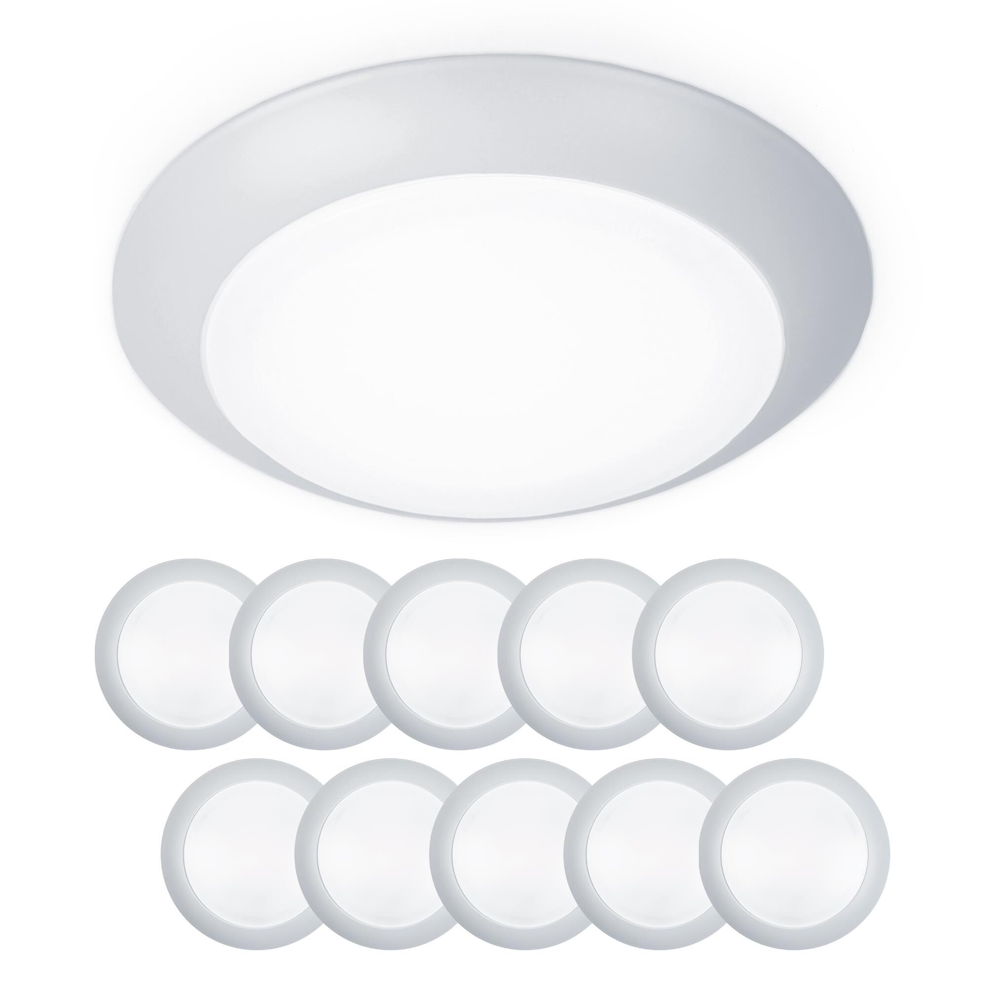 Shown in White finish