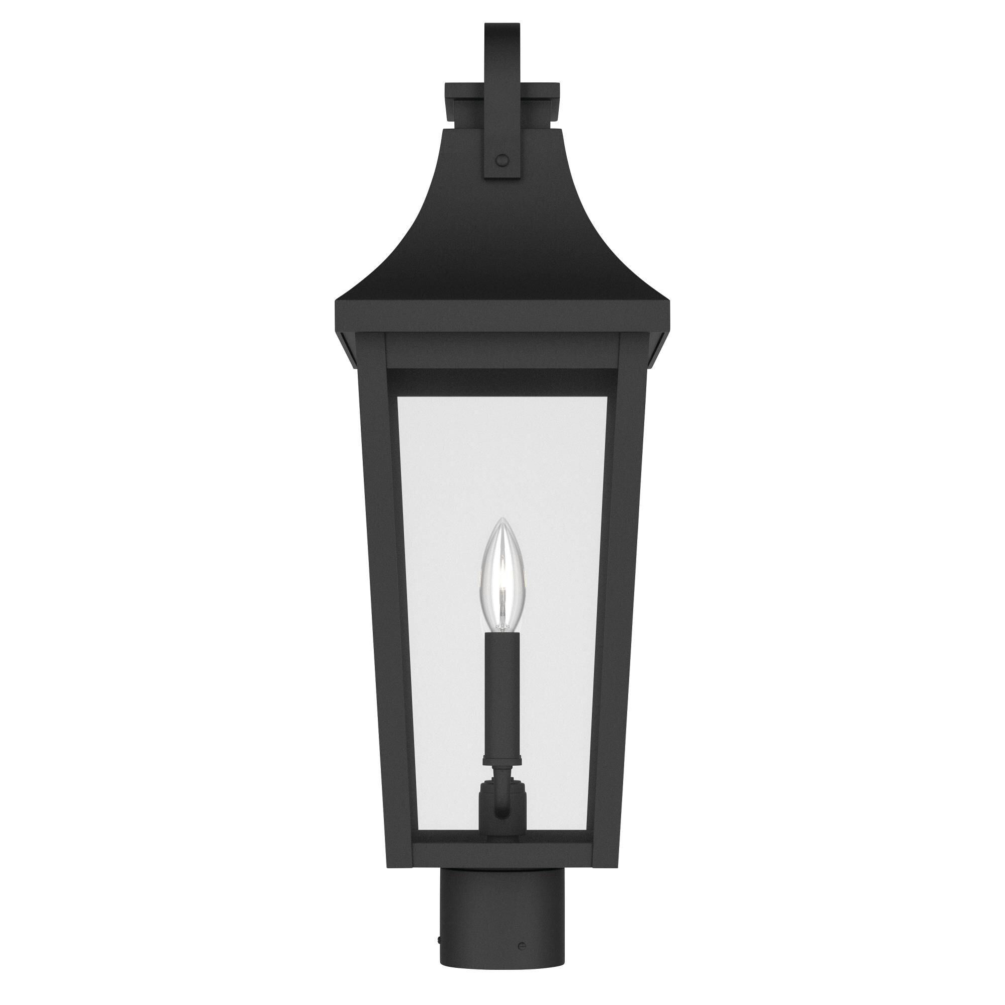 Shown in Textured Black finish and Clear glass