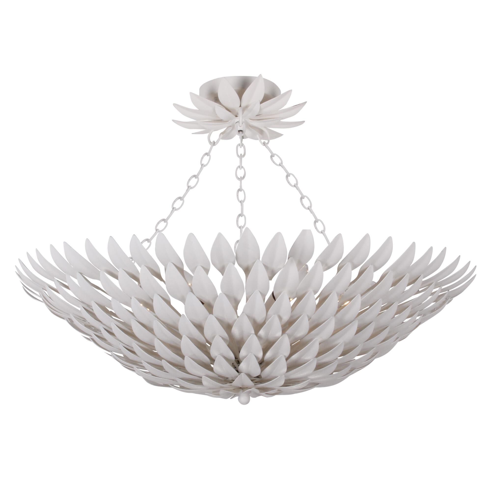 Broche 24 Inch 6 Light Semi Flush Mount by Crystorama