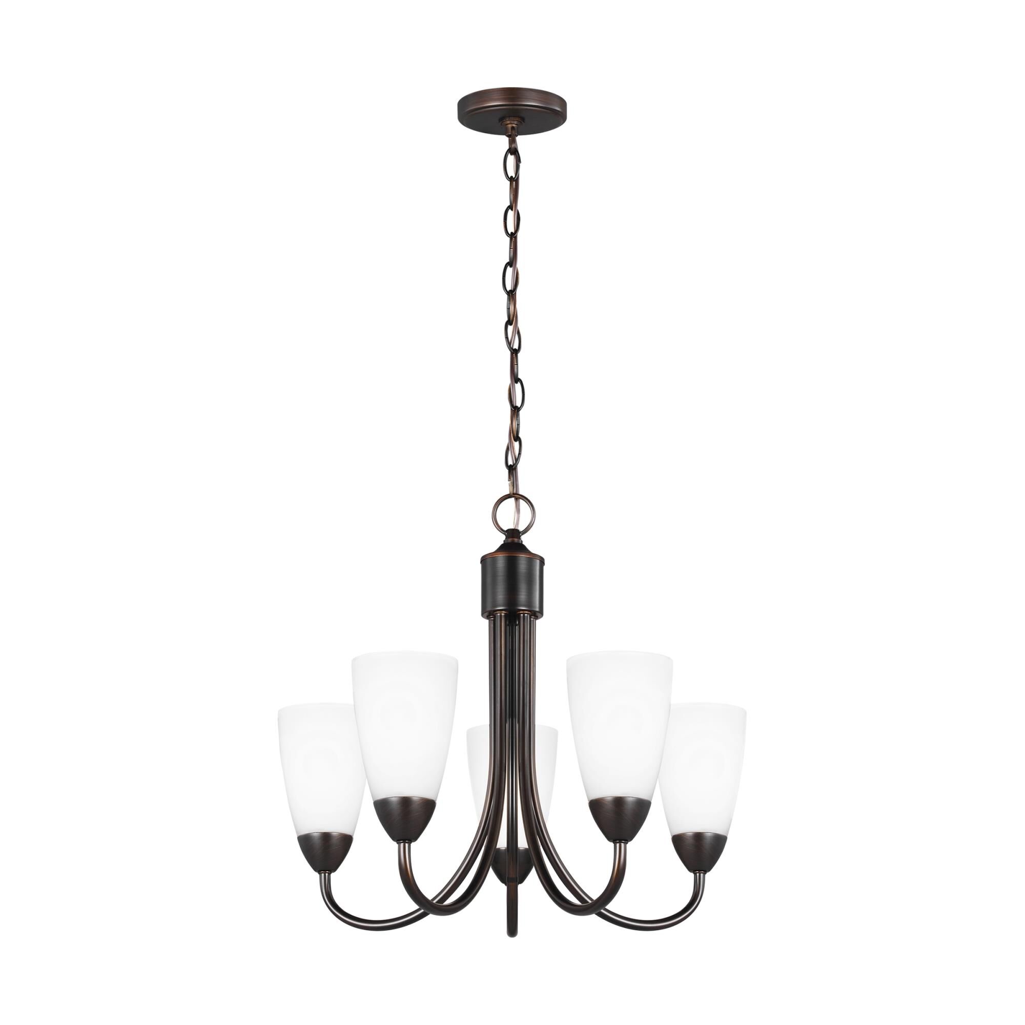 Shown in Burnt Sienna finish and Etched / White Inside  Shades glass and Etched / White Inside Glass s shade