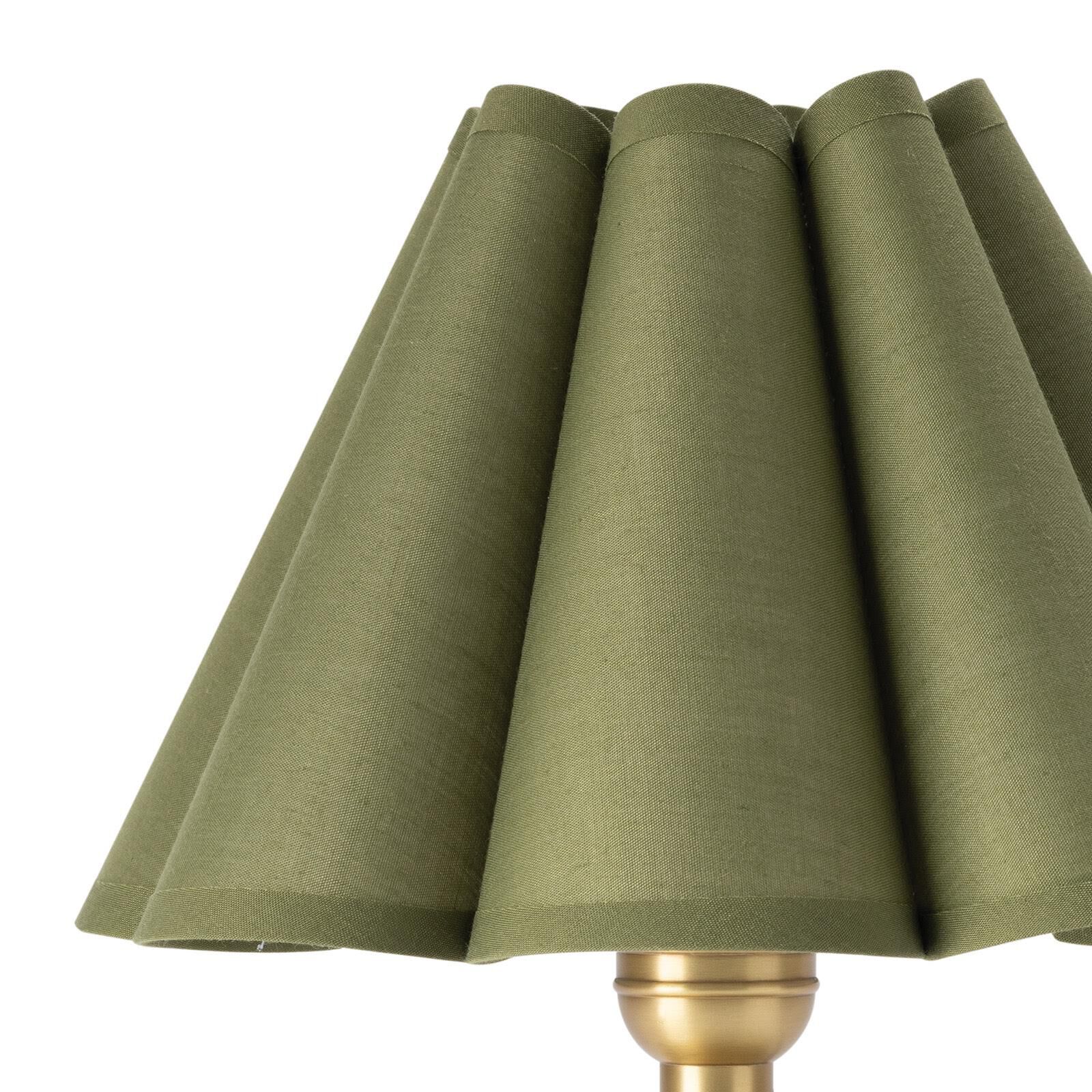 Shown in Clear finish and Linen shade