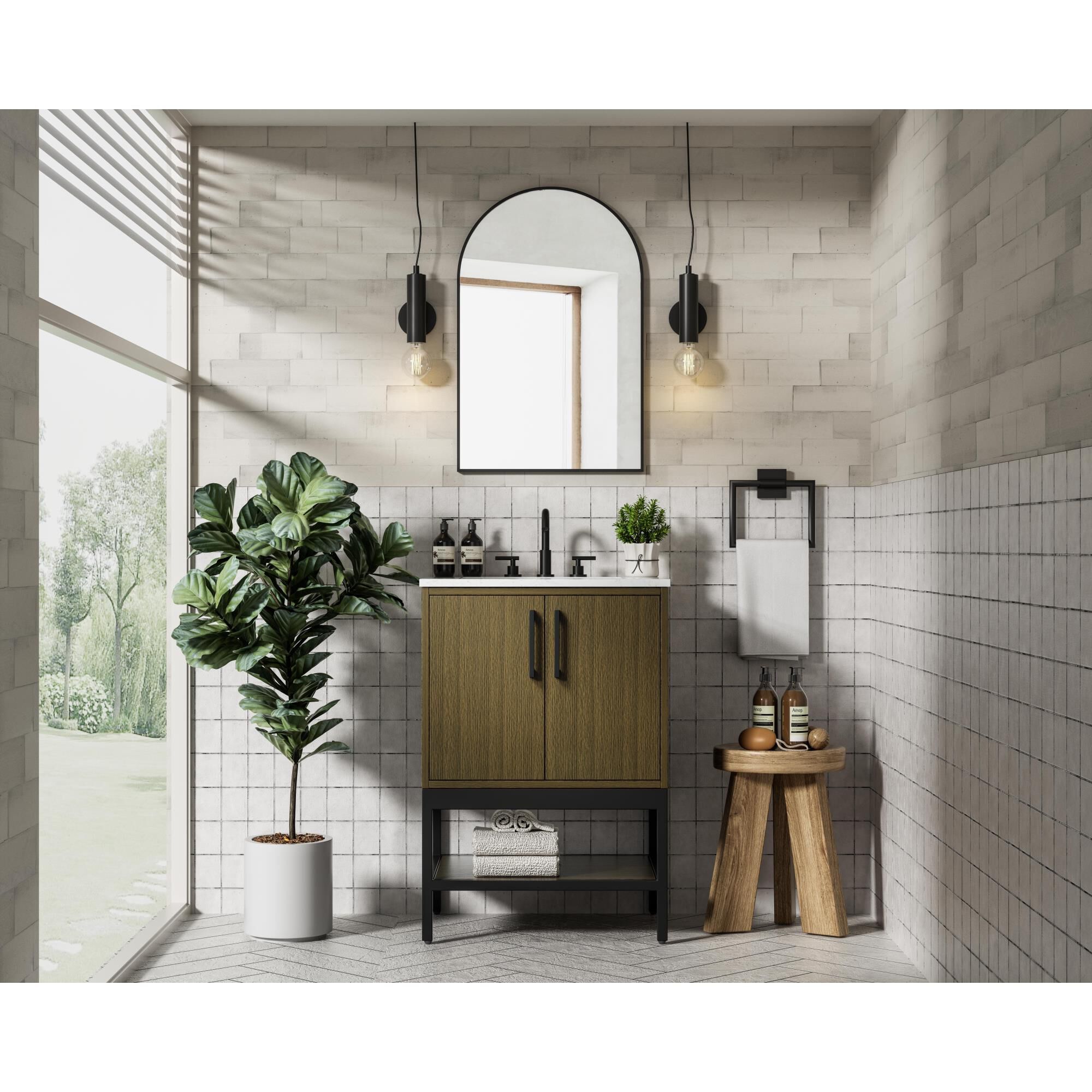 Lennox 24 Inch Bath Vanity by Elegant Dcor