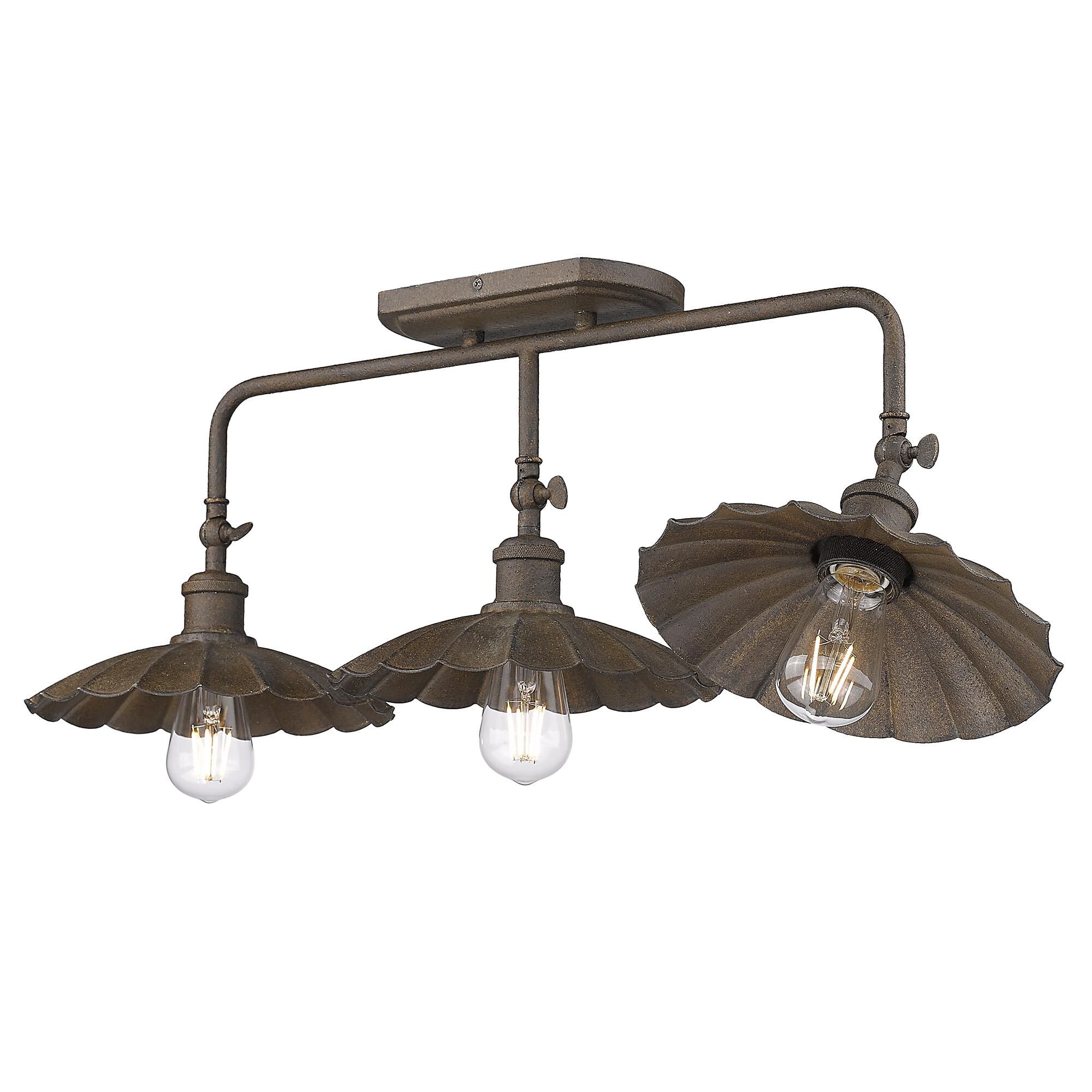 Clemence 30 Inch 3 Light Bath Vanity Light by Golden Lighting