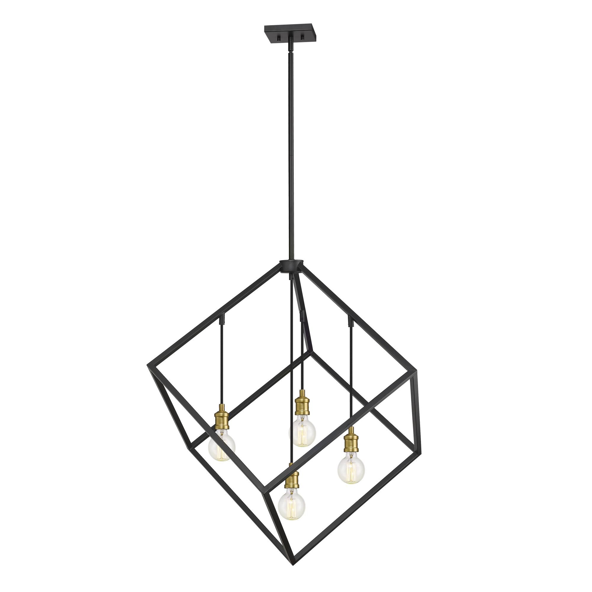 Vertical 34 Inch 4 Light Chandelier by Z-Lite