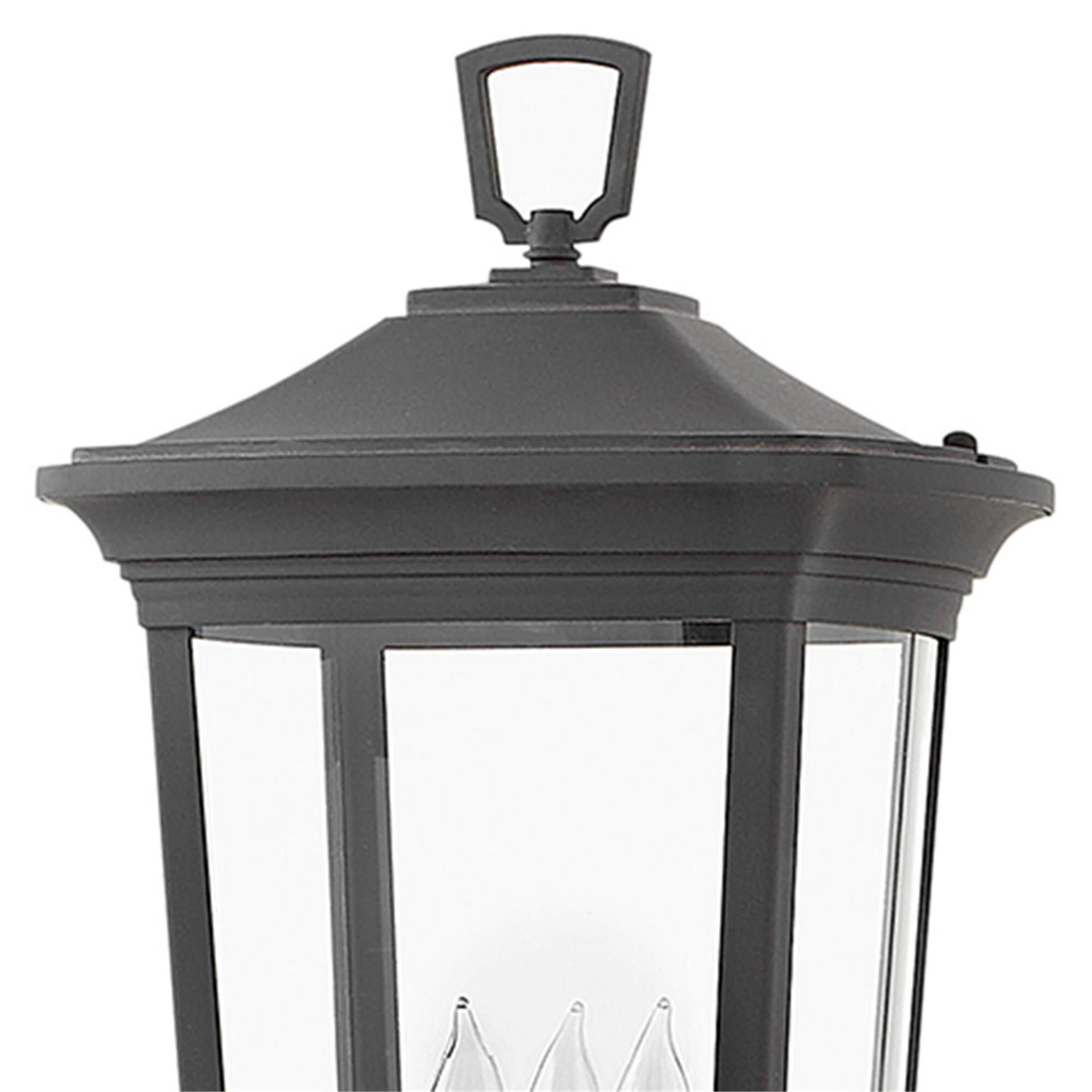 Shown in Museum Black finish and Clear glass