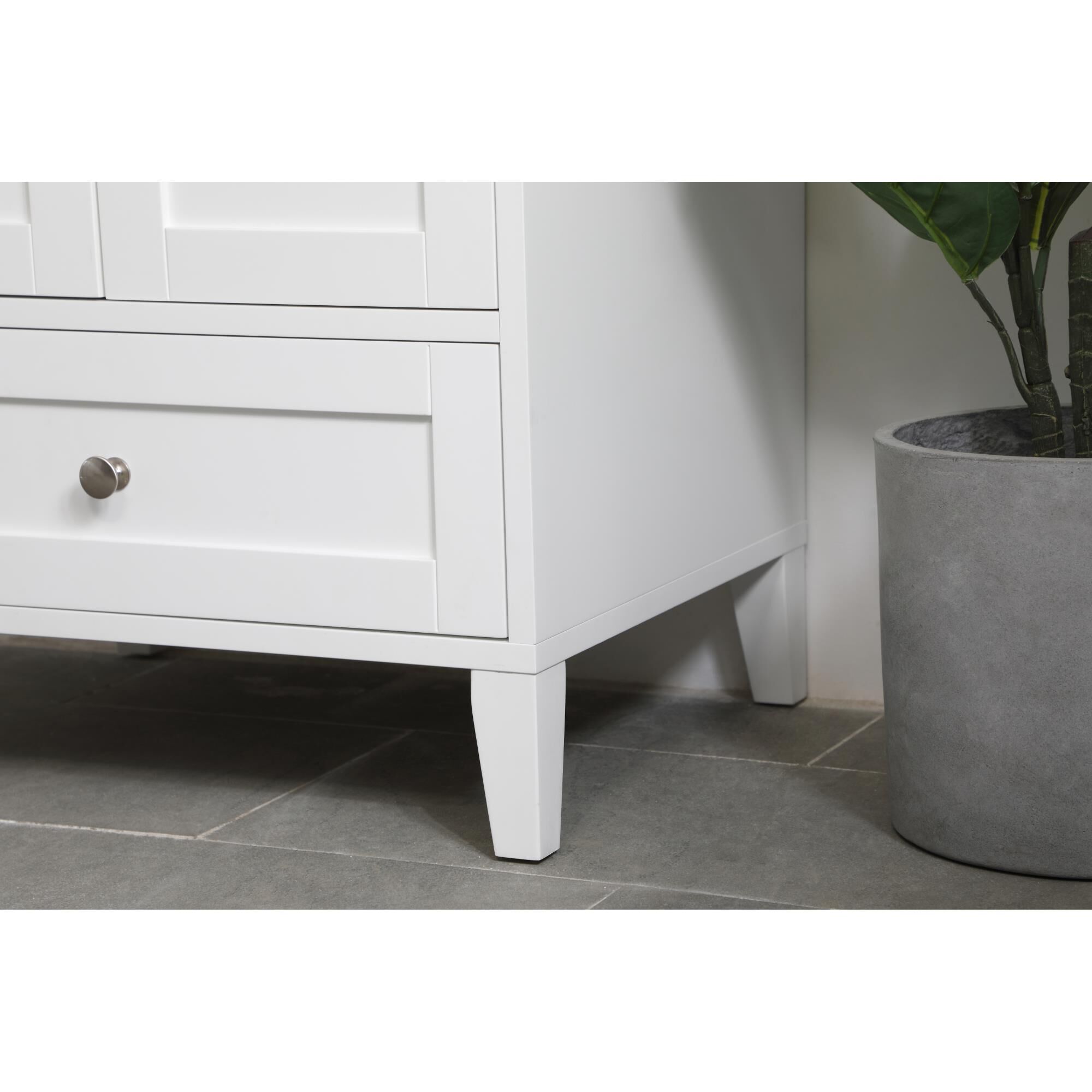 Shown in White finish