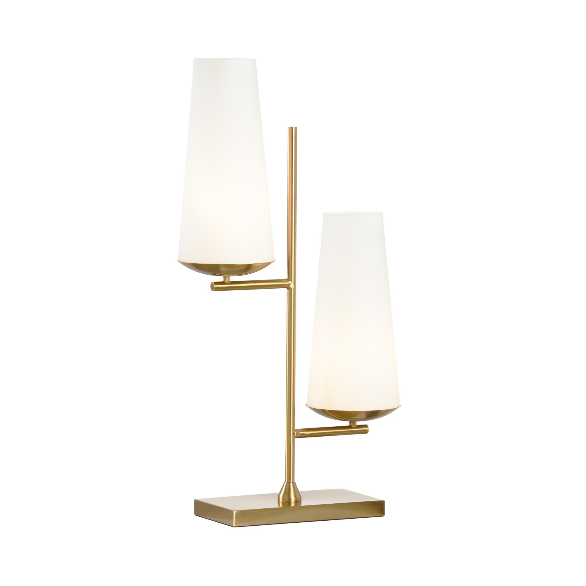 Shown in Antique Brass - Matte White finish