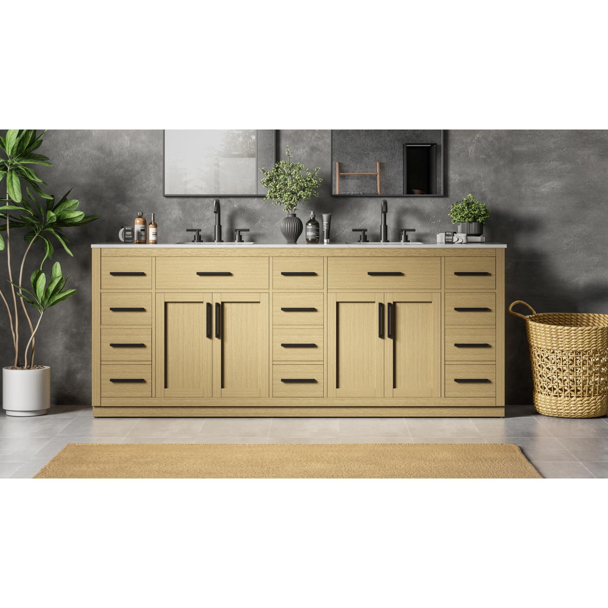 Alden 84 Inch Bath Vanity by Elegant Dcor