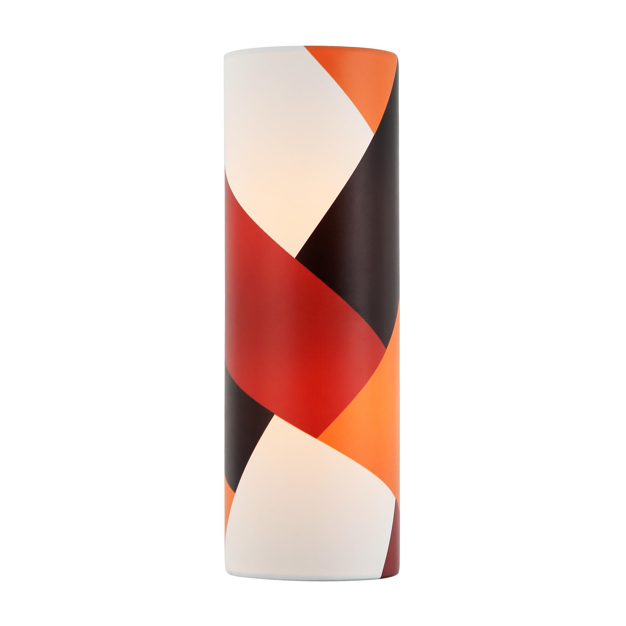 Shown in Black/Satin Brass/Patchwork finish and Patchwork shade