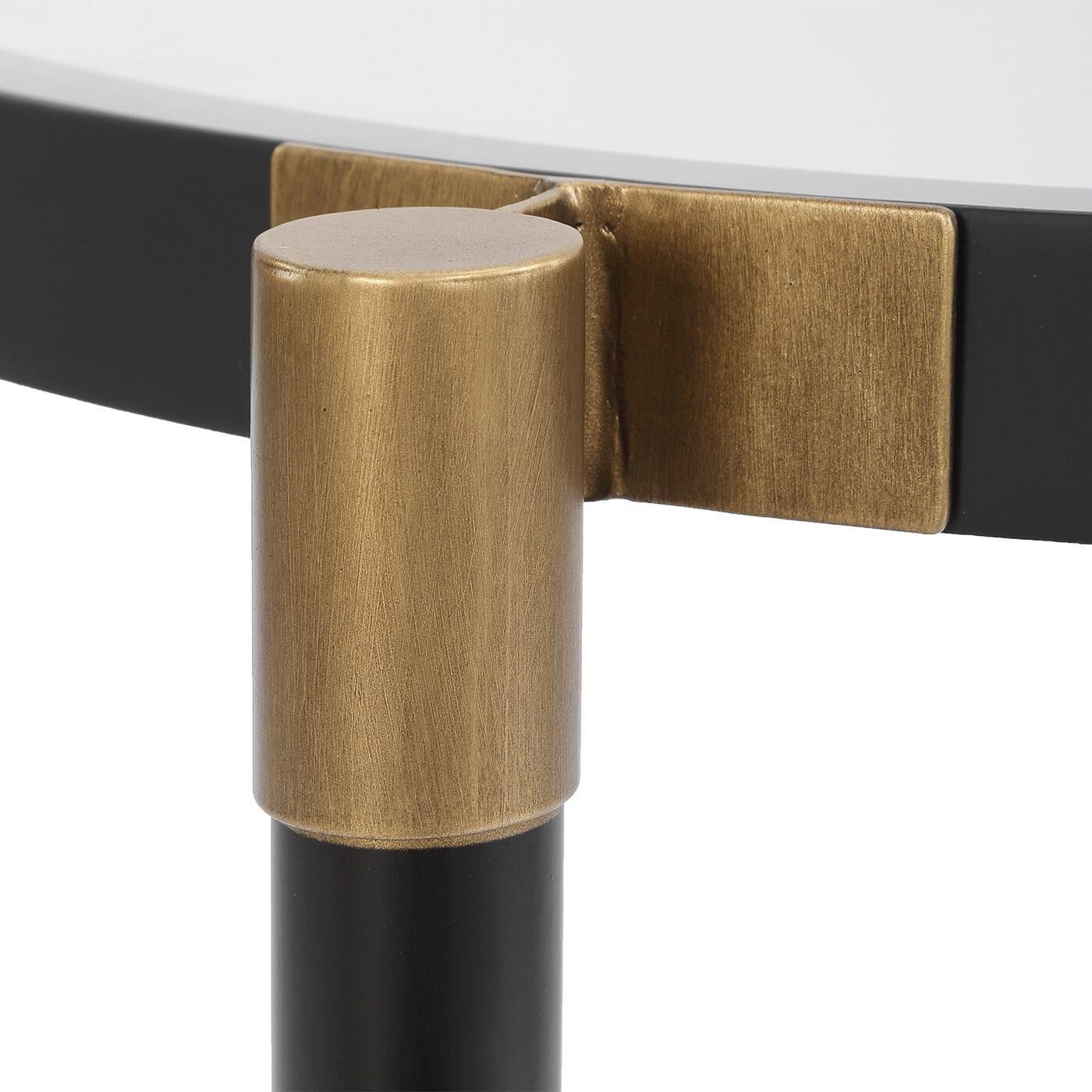 Shown in Black, Gold finish