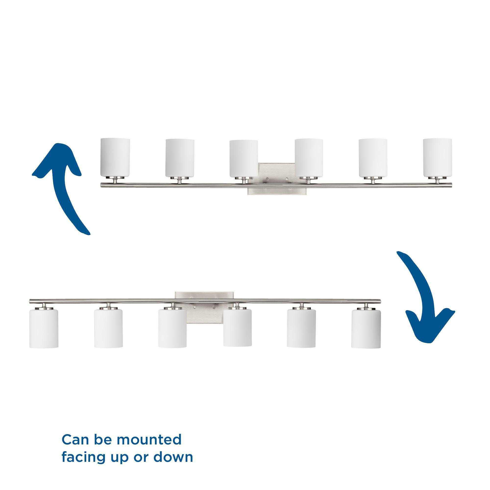 Replay 48 Inch 6 Light Bath Vanity Light by Progress Lighting