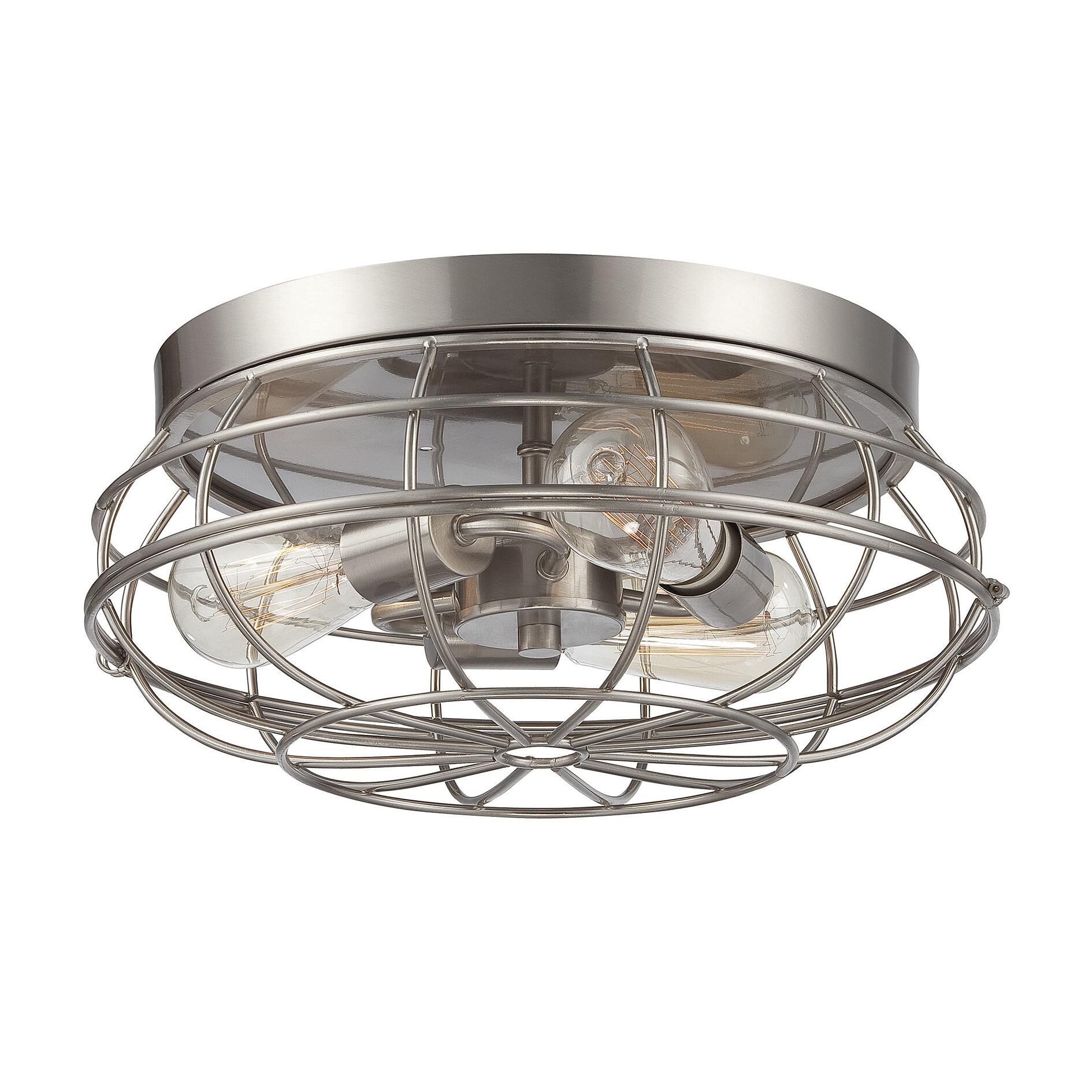 Scout 15 Inch 3 Light Flush Mount by Savoy House